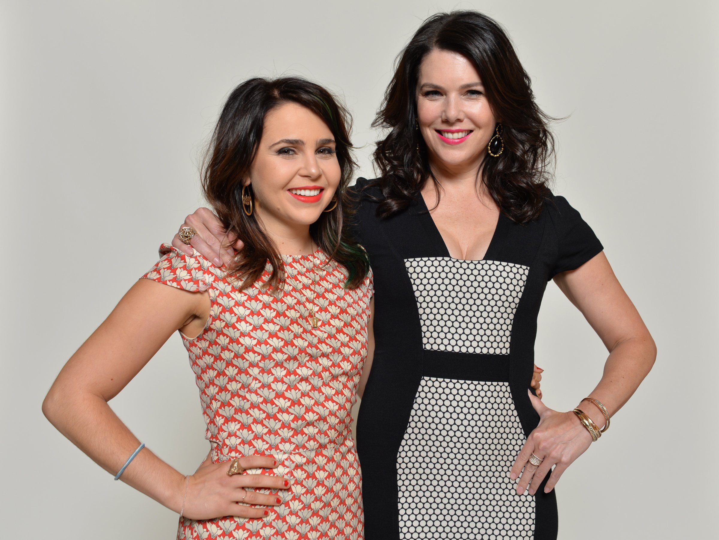 Mae Whitman and Lauren Graham pose for a portrait during NBC 2013 Summer Press Tour at The Beverly Hilton Hotel on July 27, 2013 in Beverly Hills, California.