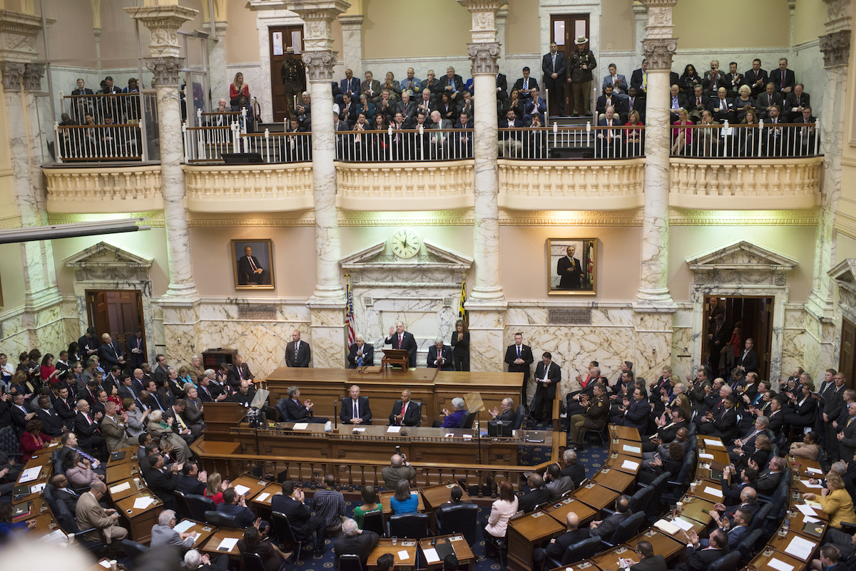 Governor Larry Hogan gives the State of the State address