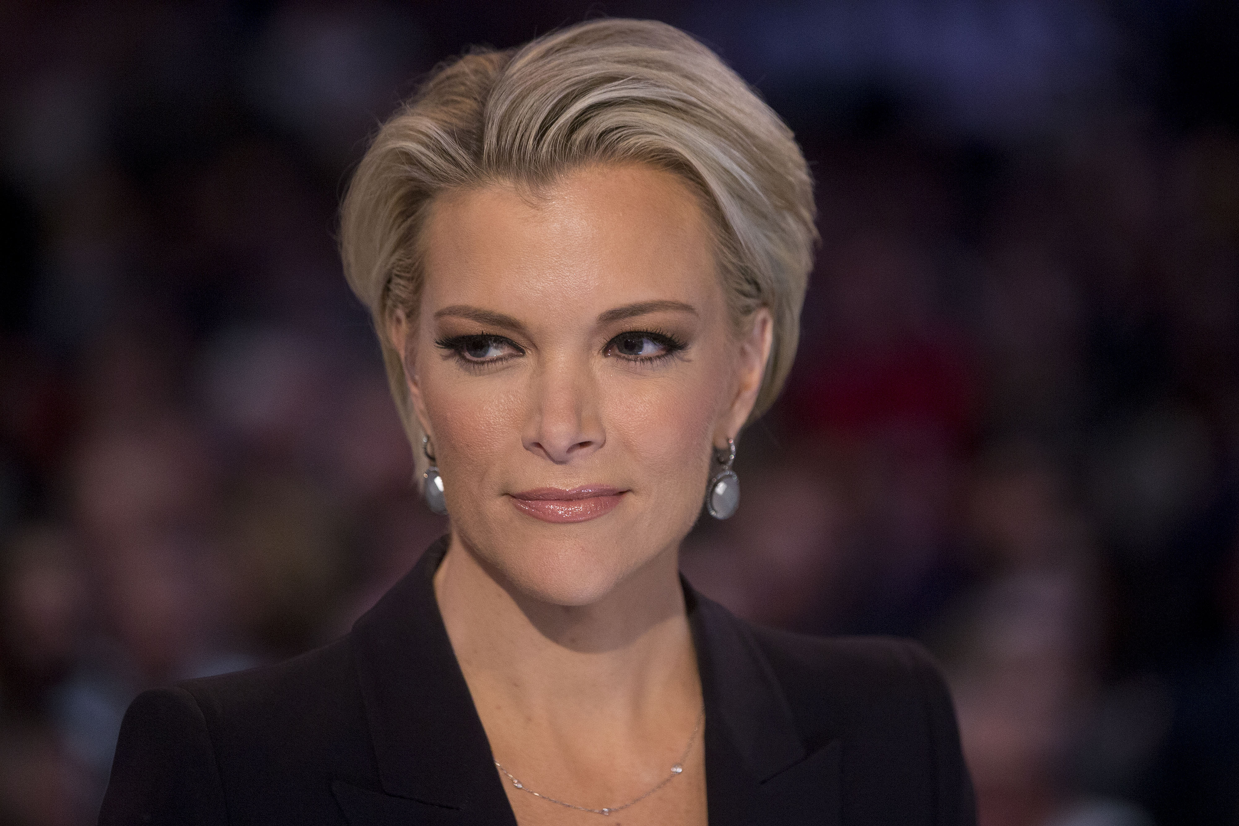 Fox News anchor Megyn Kelly waits to begin the Republican presidential candidate debate at the Iowa Events Center in Des Moines, Iowa, U.S., on Thursday, Jan. 28, 2016. (Andrew Harrer&mdash;Bloomberg/Getty Images)
