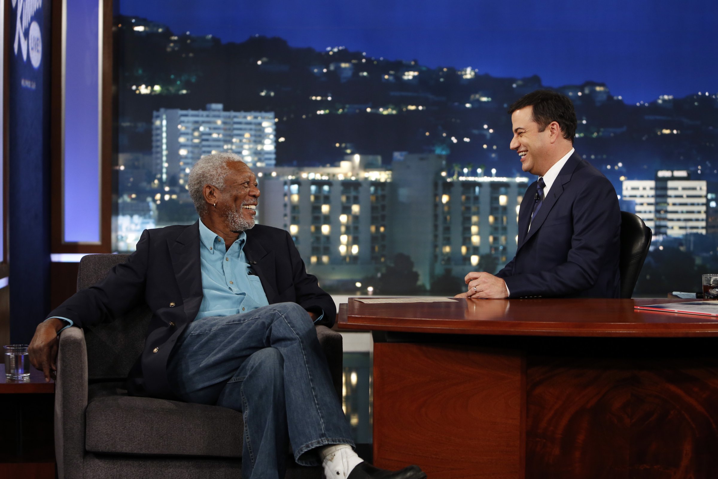 Morgan Freeman Jimmy Kimmel
