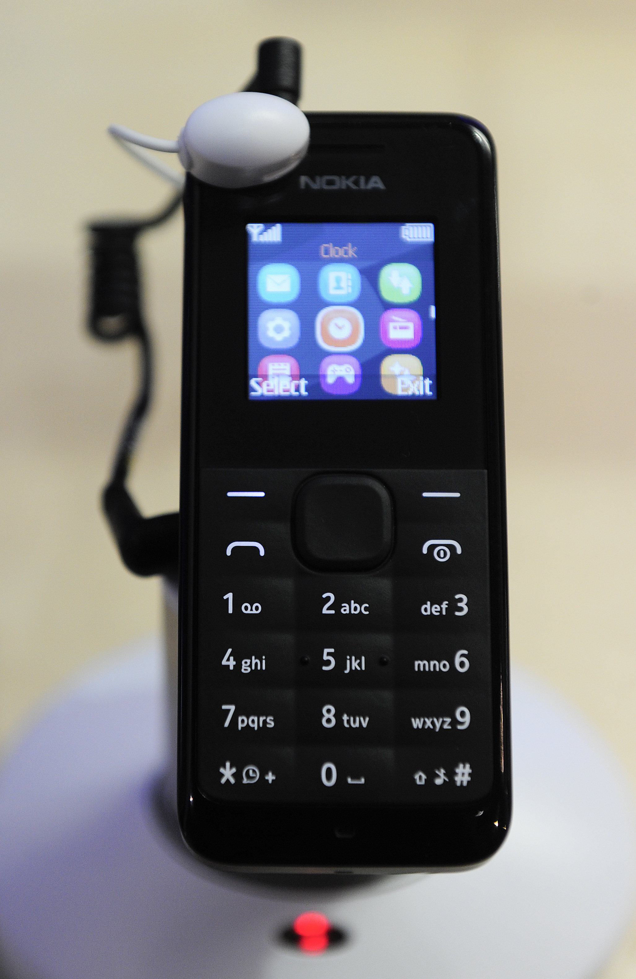 The "Nokia 105" mobile phone by Nokia. (Josep Lago—AFP/Getty Images)