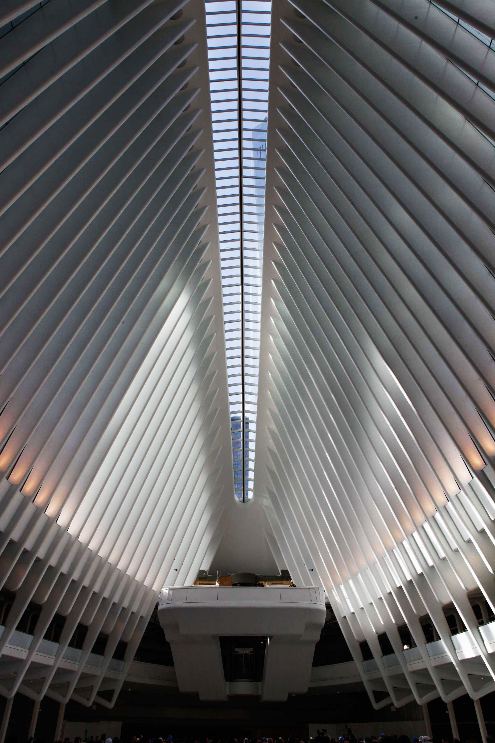 The roof of the Oculus structure of the World Trade Center Transportation Hub in New York on Mar. 3, 2016.