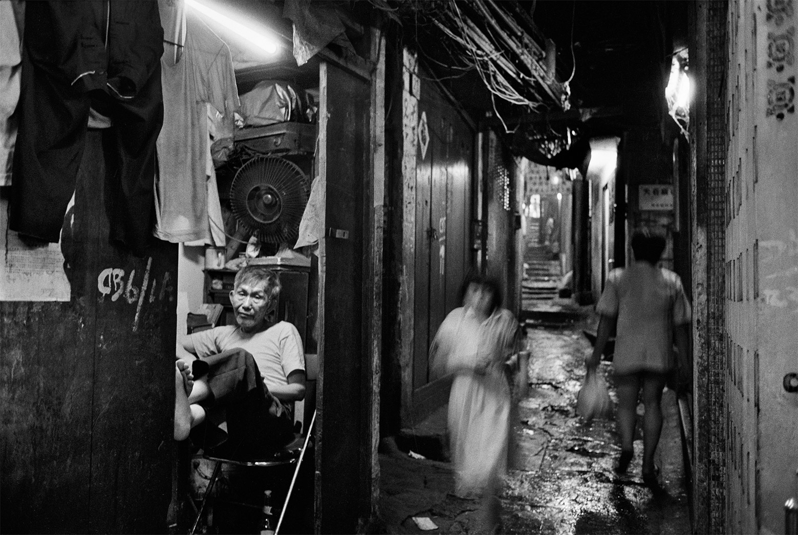The Walled City,  Kowloon, Hong Kong, 1988.