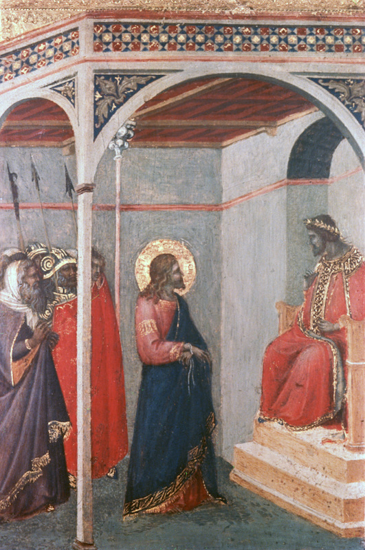 'Christ before Pilate', c1306-1348. Artist: Pietro Lorenzetti