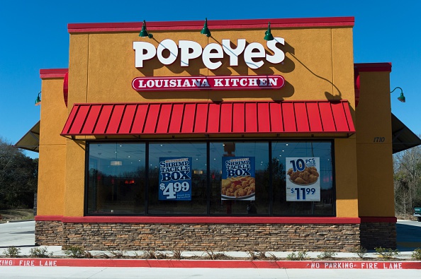 Stock photo of a Popeyes restaurant (Jim McKinley/Moment Editorial/Getty Images)