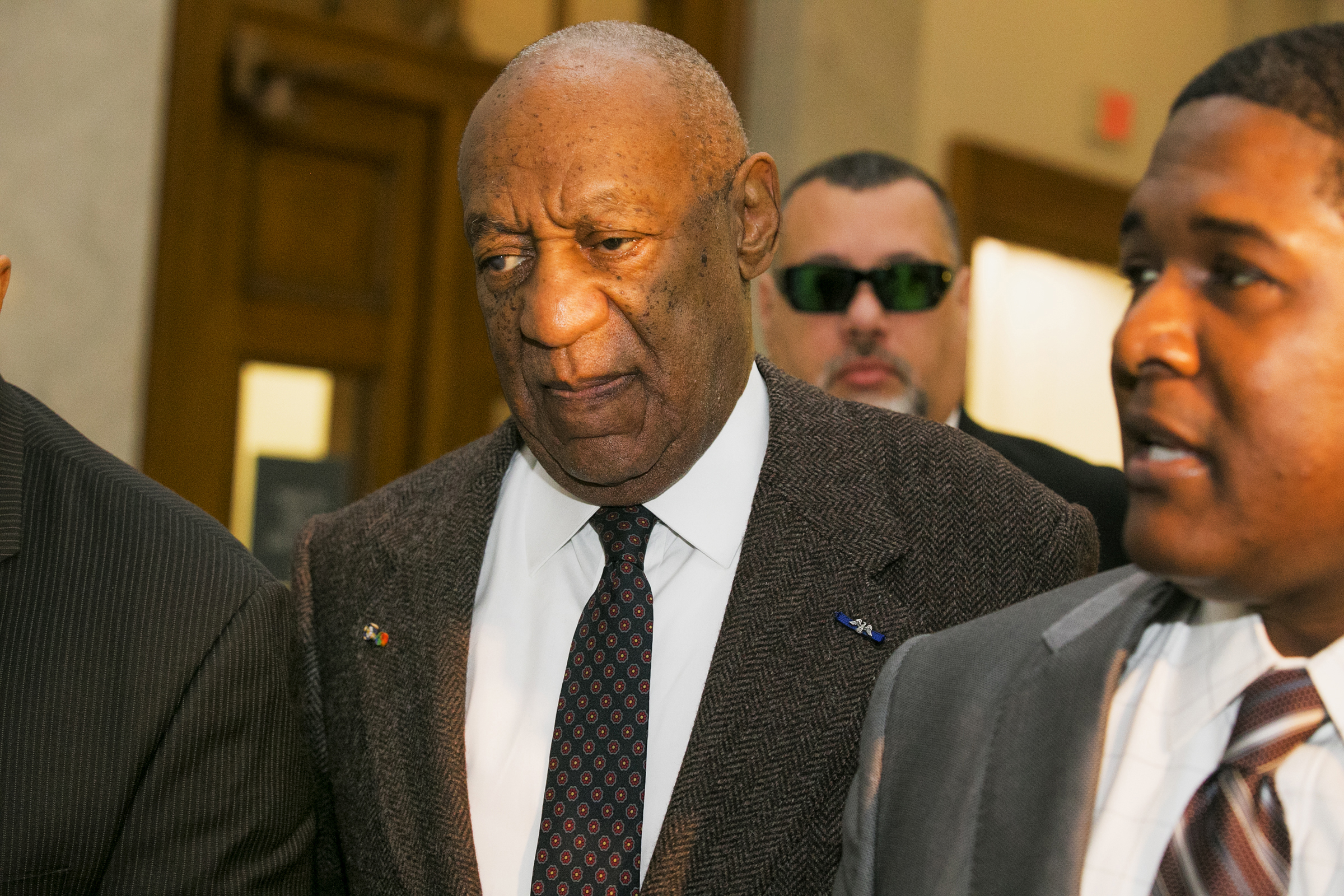 Actor and comedian Bill Cosby arrives for the second day of hearings at the Montgomery County Courthouse in Norristown, Pennsylvania