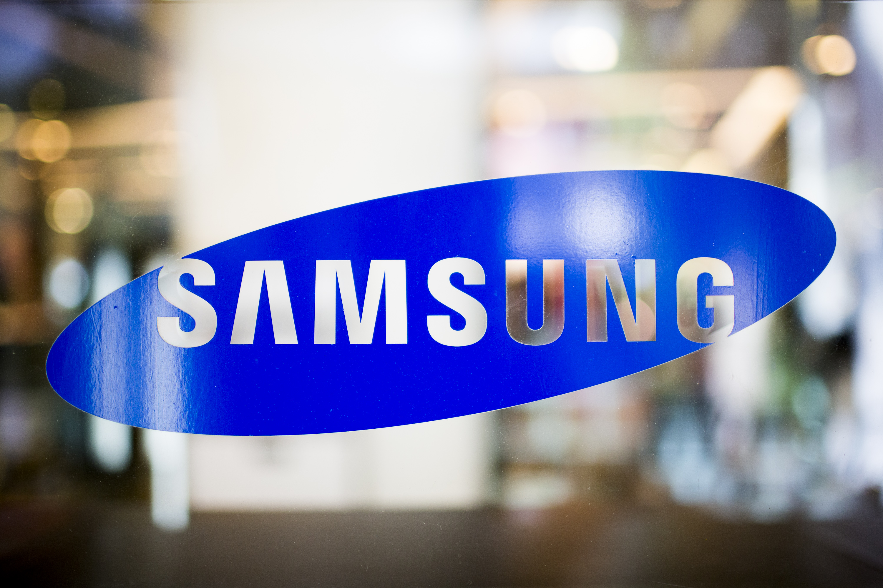 The Samsung Electronics Co. logo is displayed at a store in Bangkok, Thailand, on Thursday, Oct. 4, 2012. (Brent Lewin—Bloomberg/Getty Images)