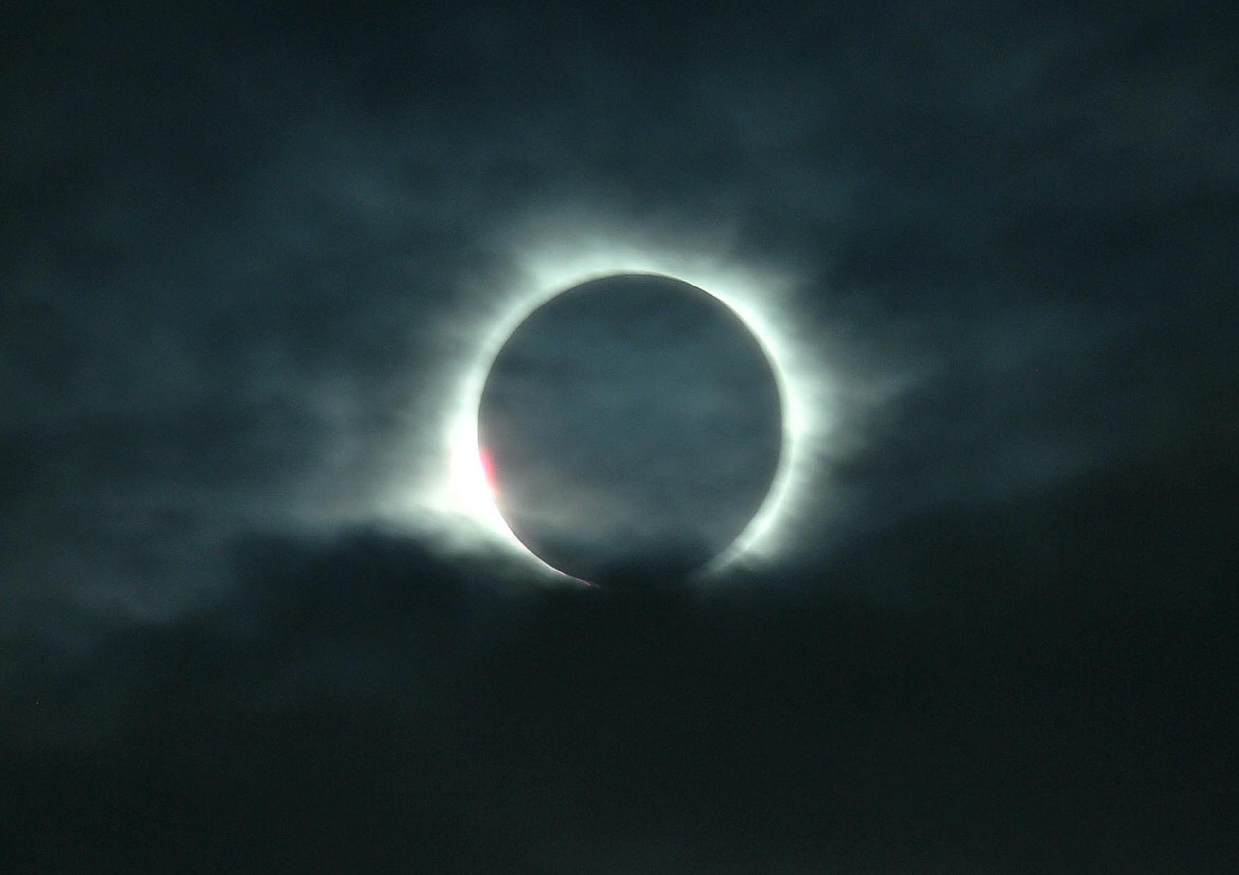 A total solar eclipse is visible from Belitung. Indonesia on March 9.