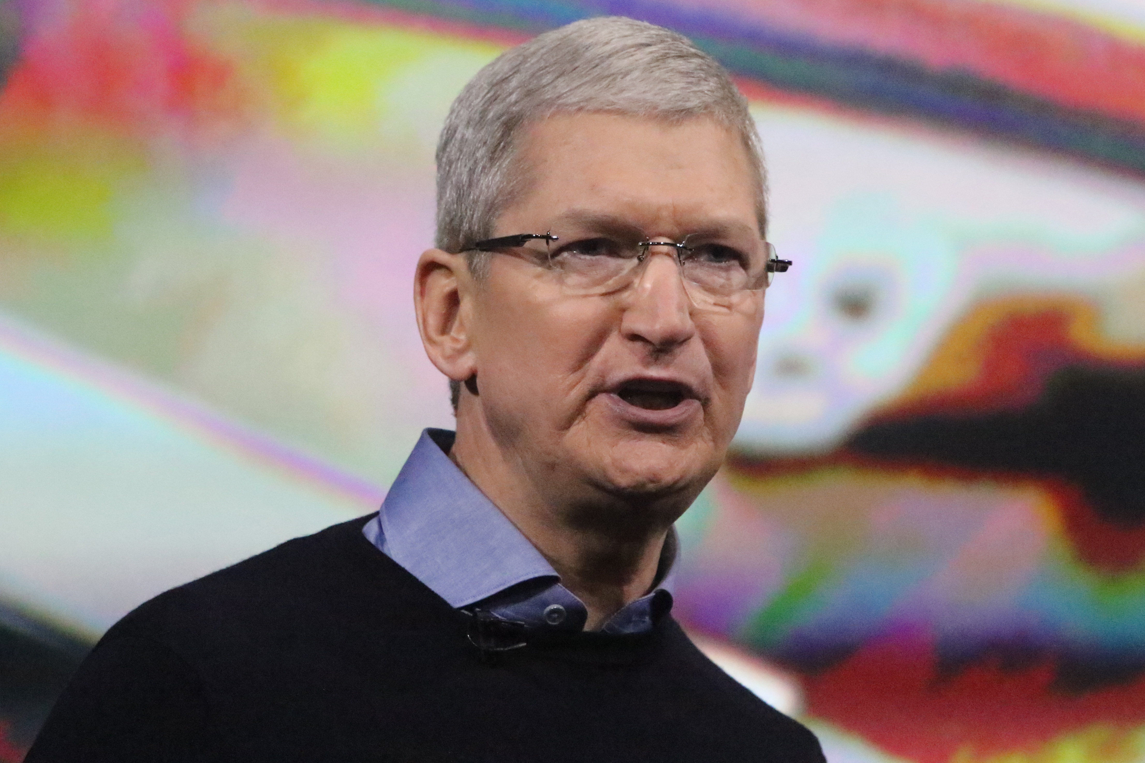 Tim Cook in Cupertino, Calif. on March 21, 2016. (Christoph Dernbach—Getty Images)