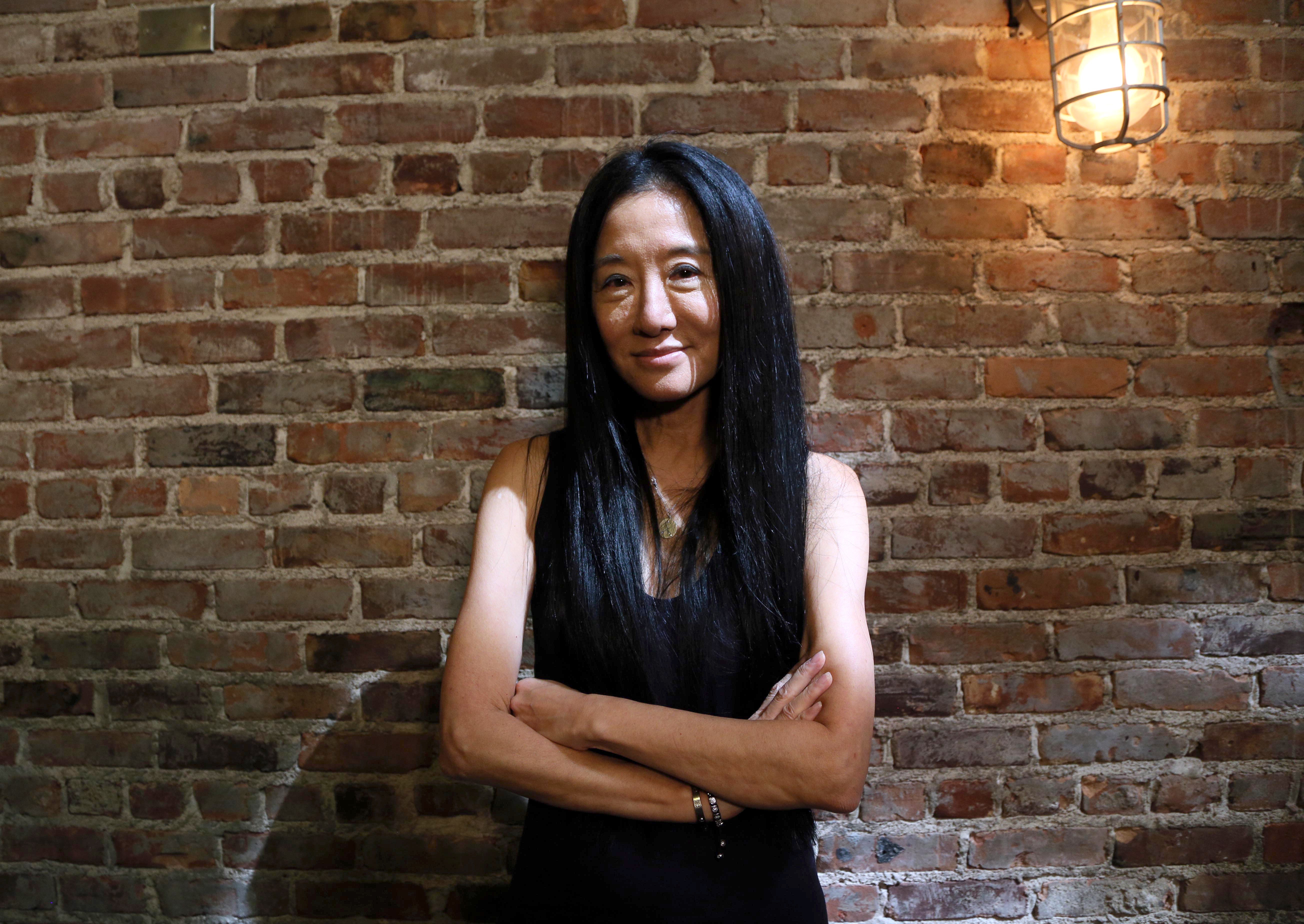 Designer Vera Wang pictured backstage after her presentation during New York Fashion Week in New York September 15, 2015.
