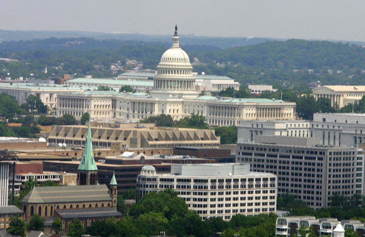 The US Capital and the Washington, DC, s