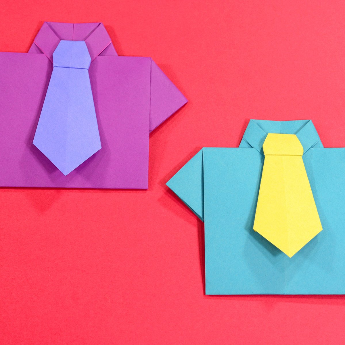 Origami Shirt and Tie