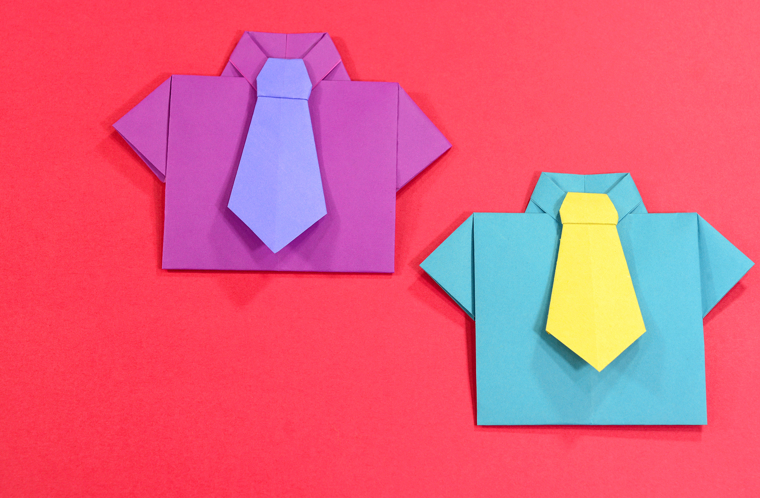 Origami Shirt and Tie
