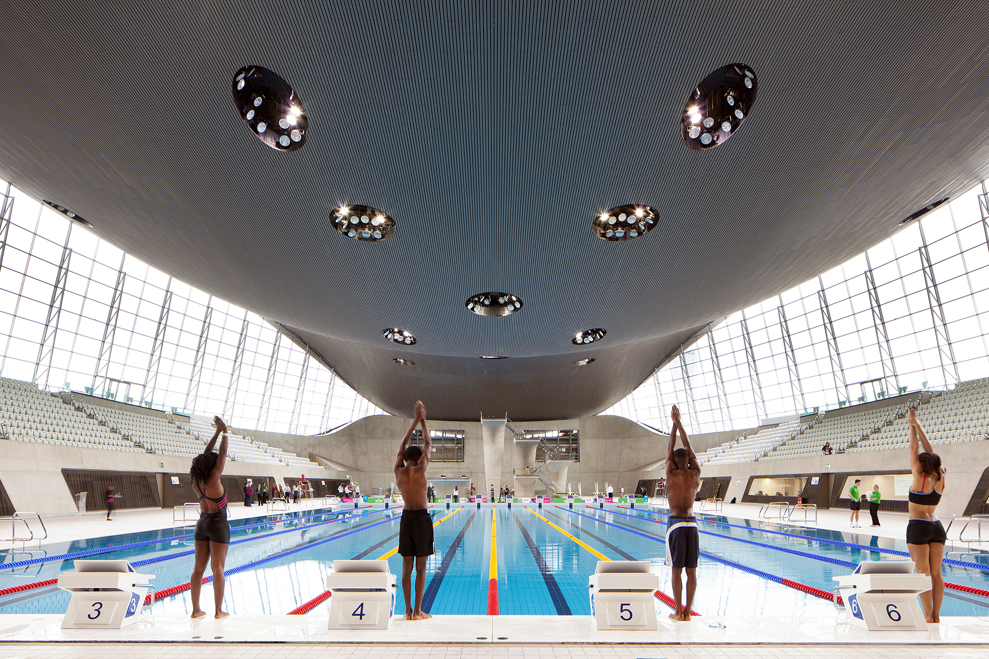 London Aquatics Centre in London.