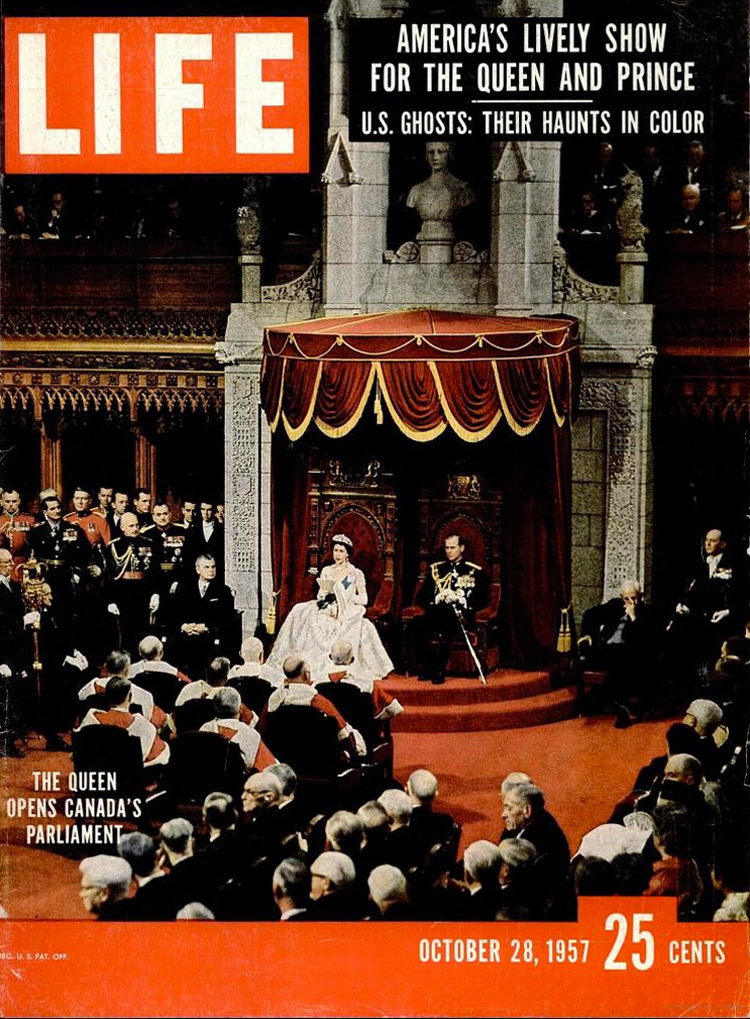 October 26, 1957 cover of LIFE magazine featuring Queen Elizabeth II.