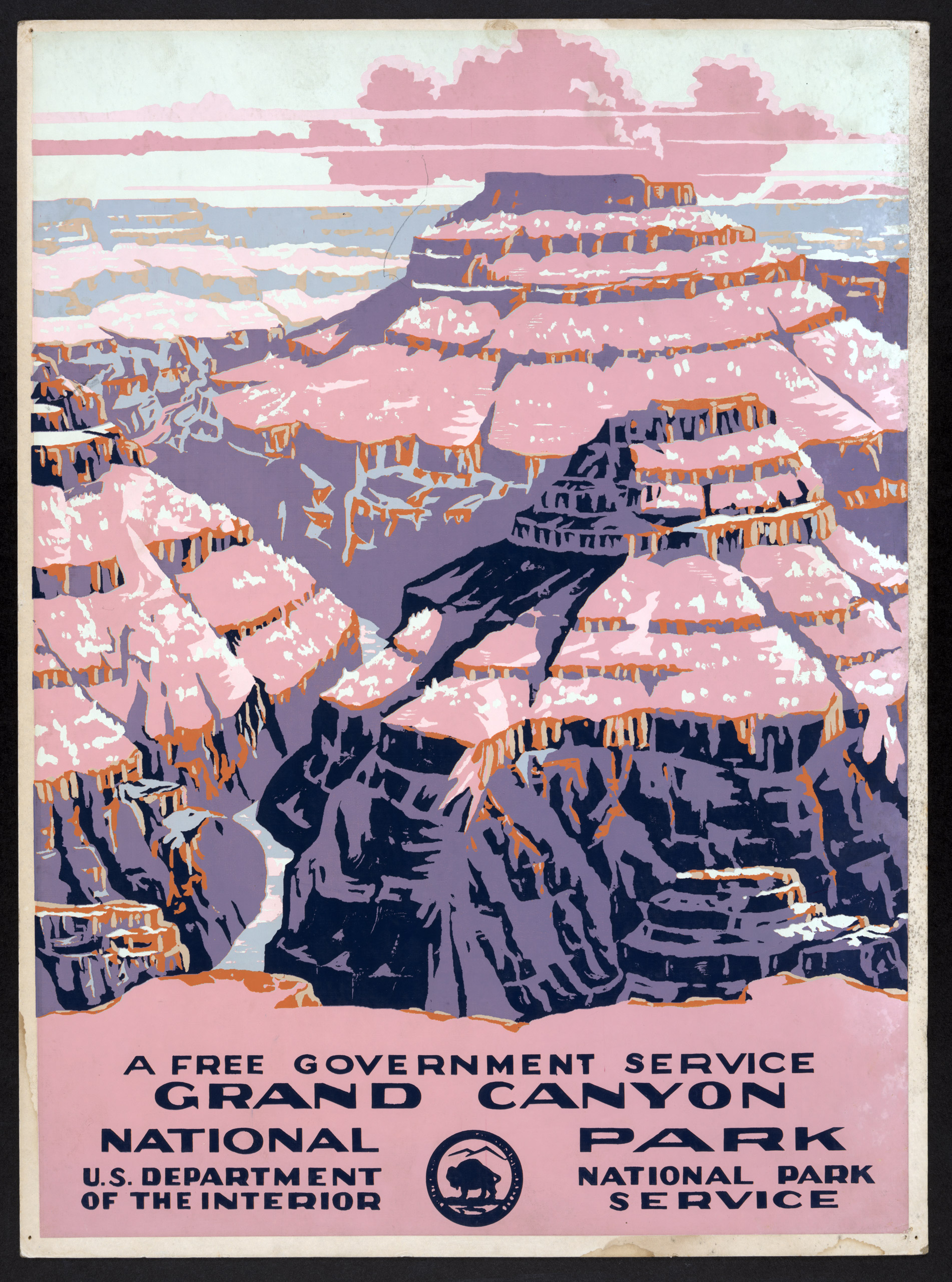 WPA National Parks poster from the Library of Congress.