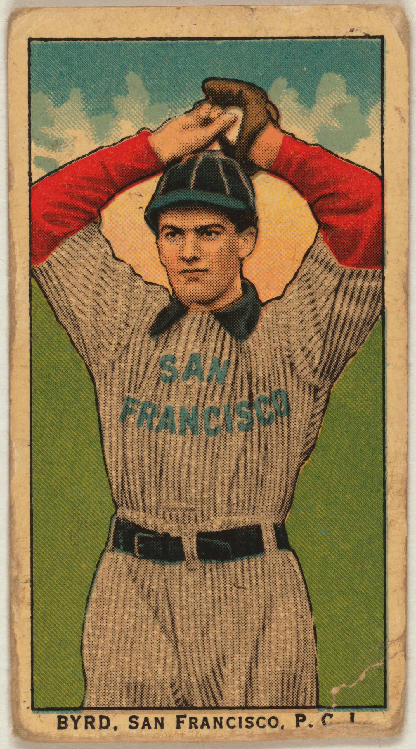 Byrd, San Francisco Team, baseball card, 1910.