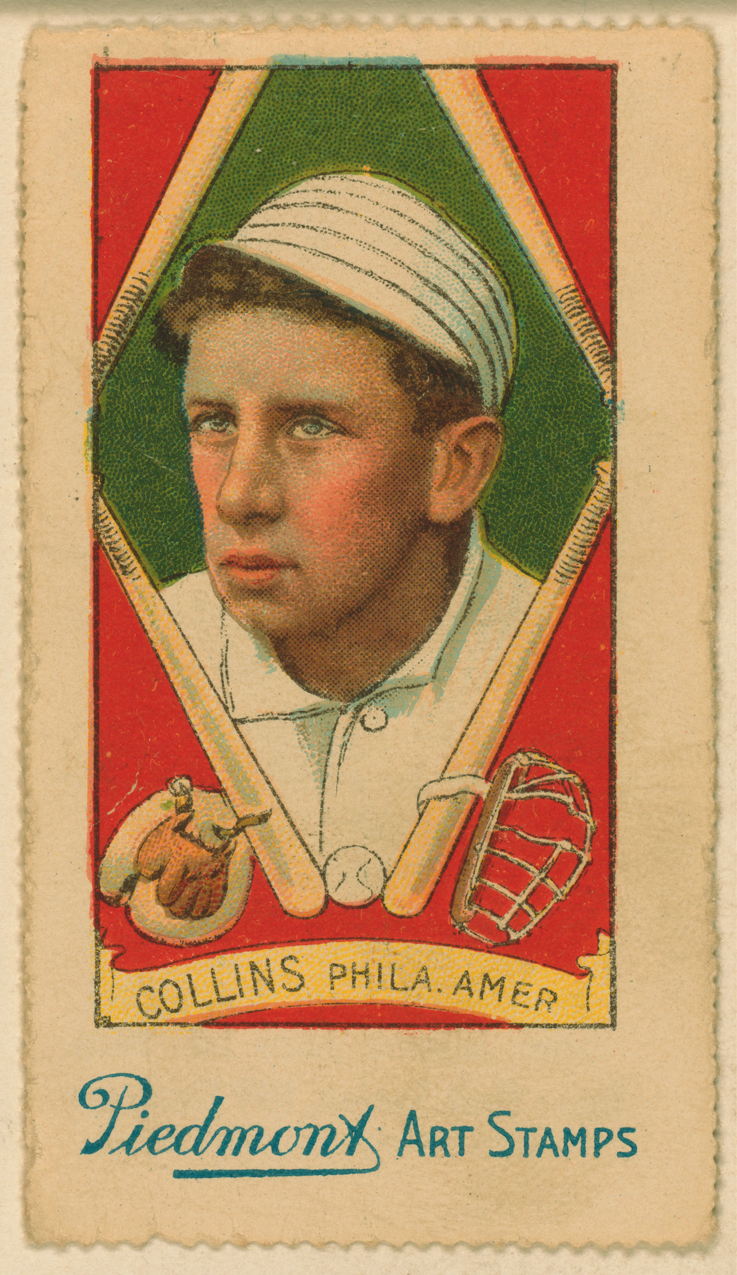 Eddie Collins, Philadelphia Athletics, baseball card, 1914.