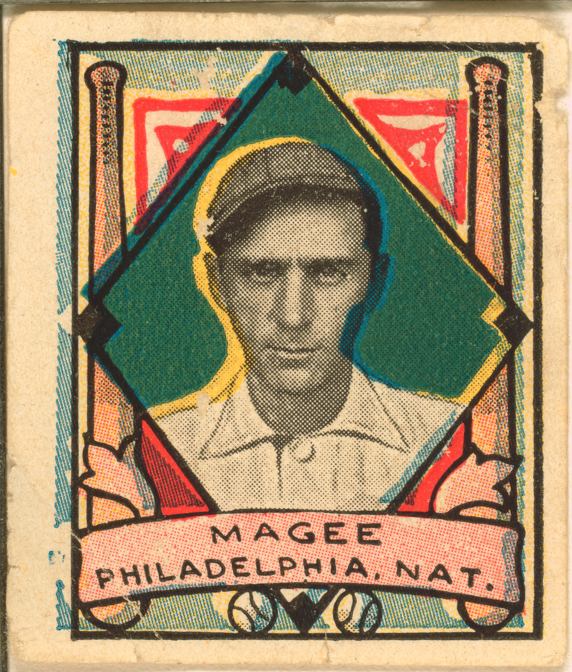 Sherry Magee, Philadelphia Phillies, baseball card, 1911.