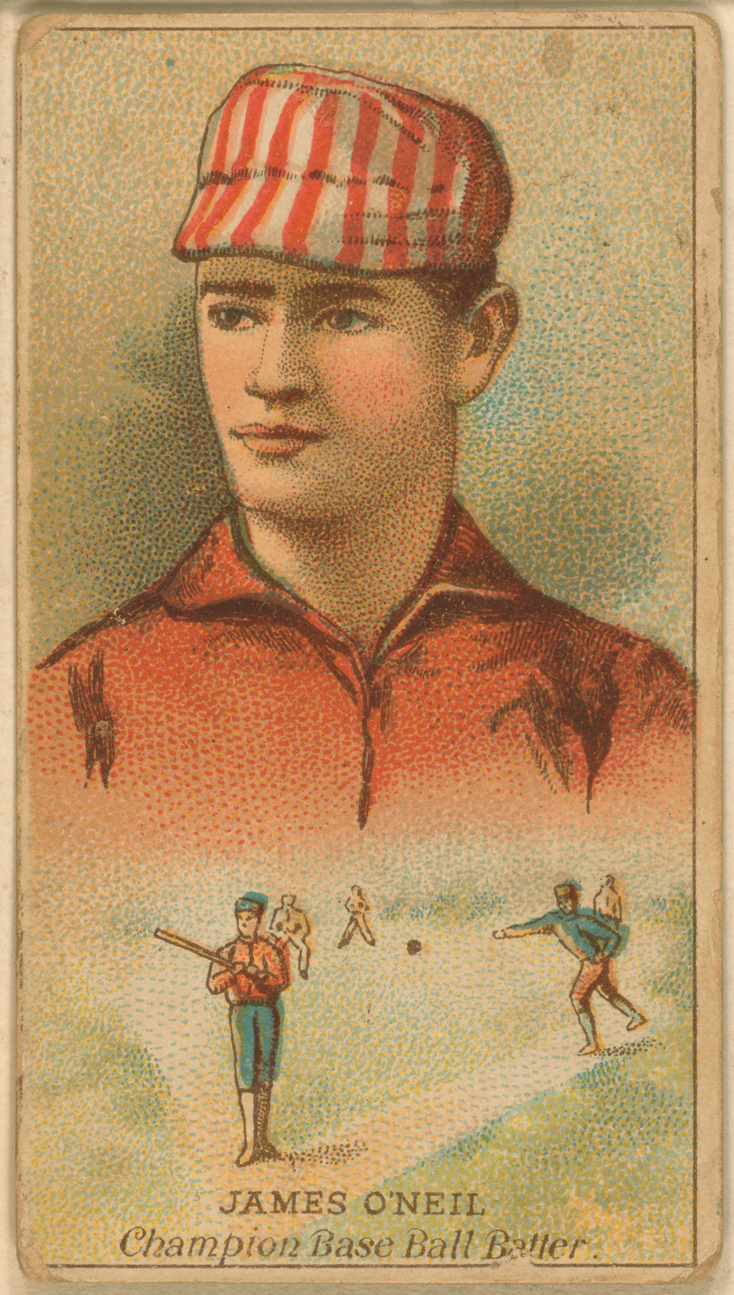 Tip O'Neill, St. Louis Browns, baseball card, 1888.