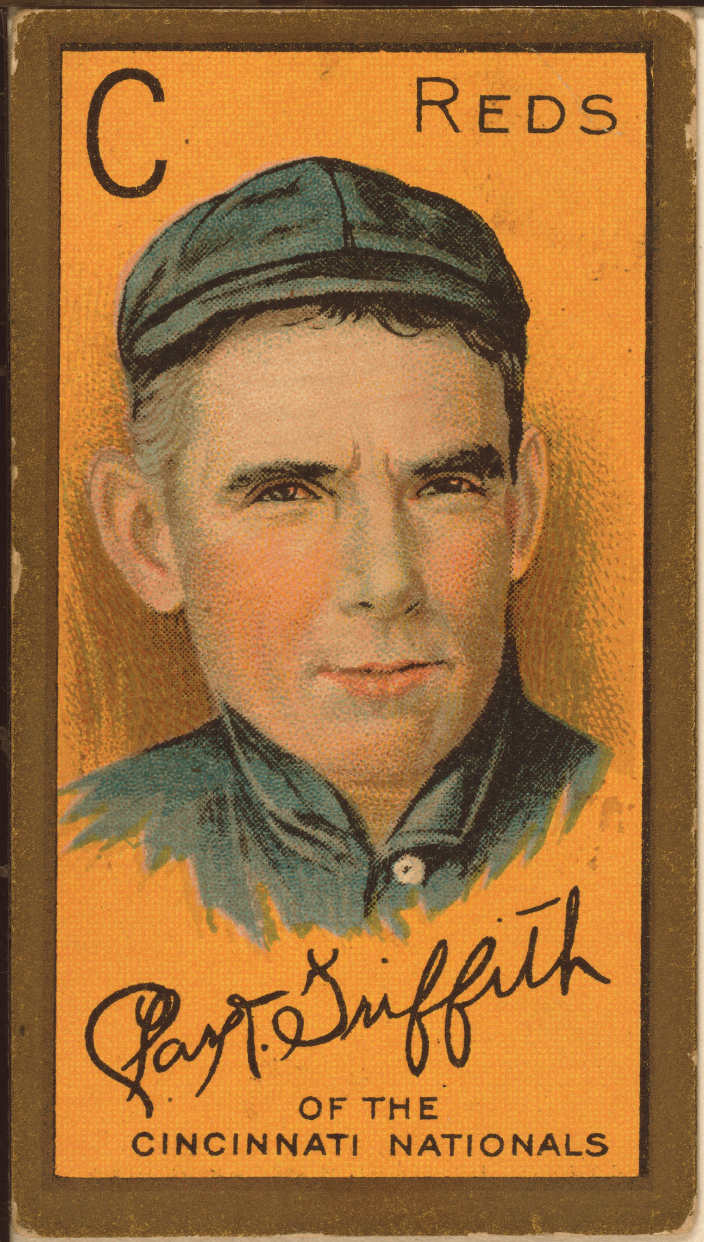 Clark Griffith, Cincinnati Reds, baseball card, 1911.
