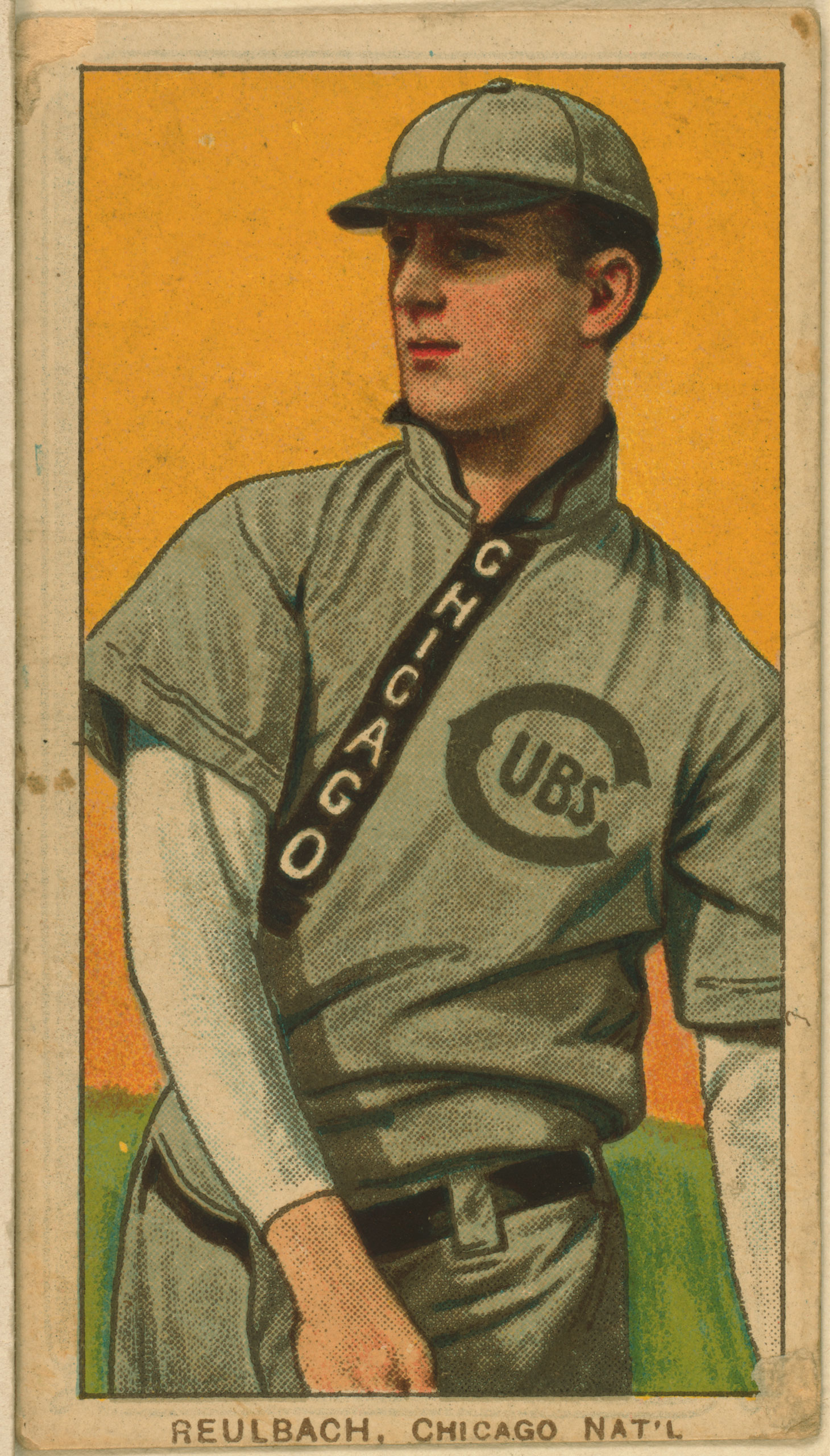 Ed Reulbach, Chicago Cubs, baseball card, 1909-1911.