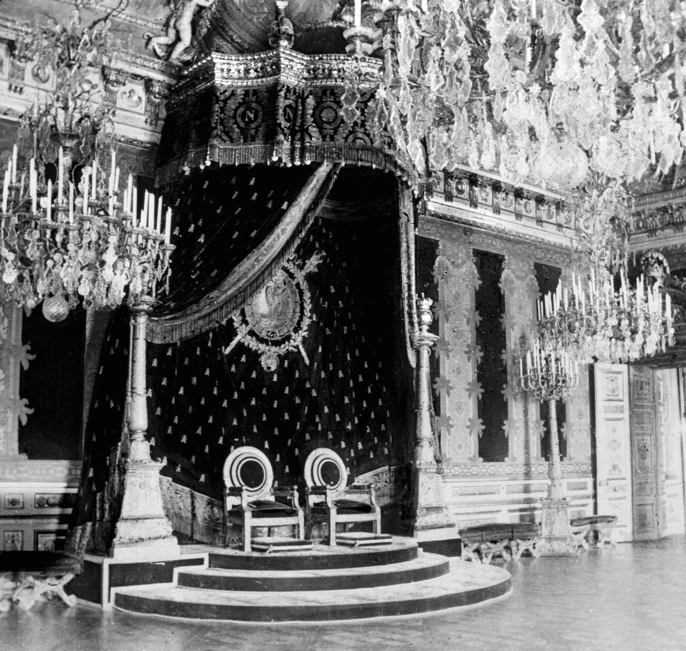 The throne room of the Tuileries Palace. Paris, before 1870.