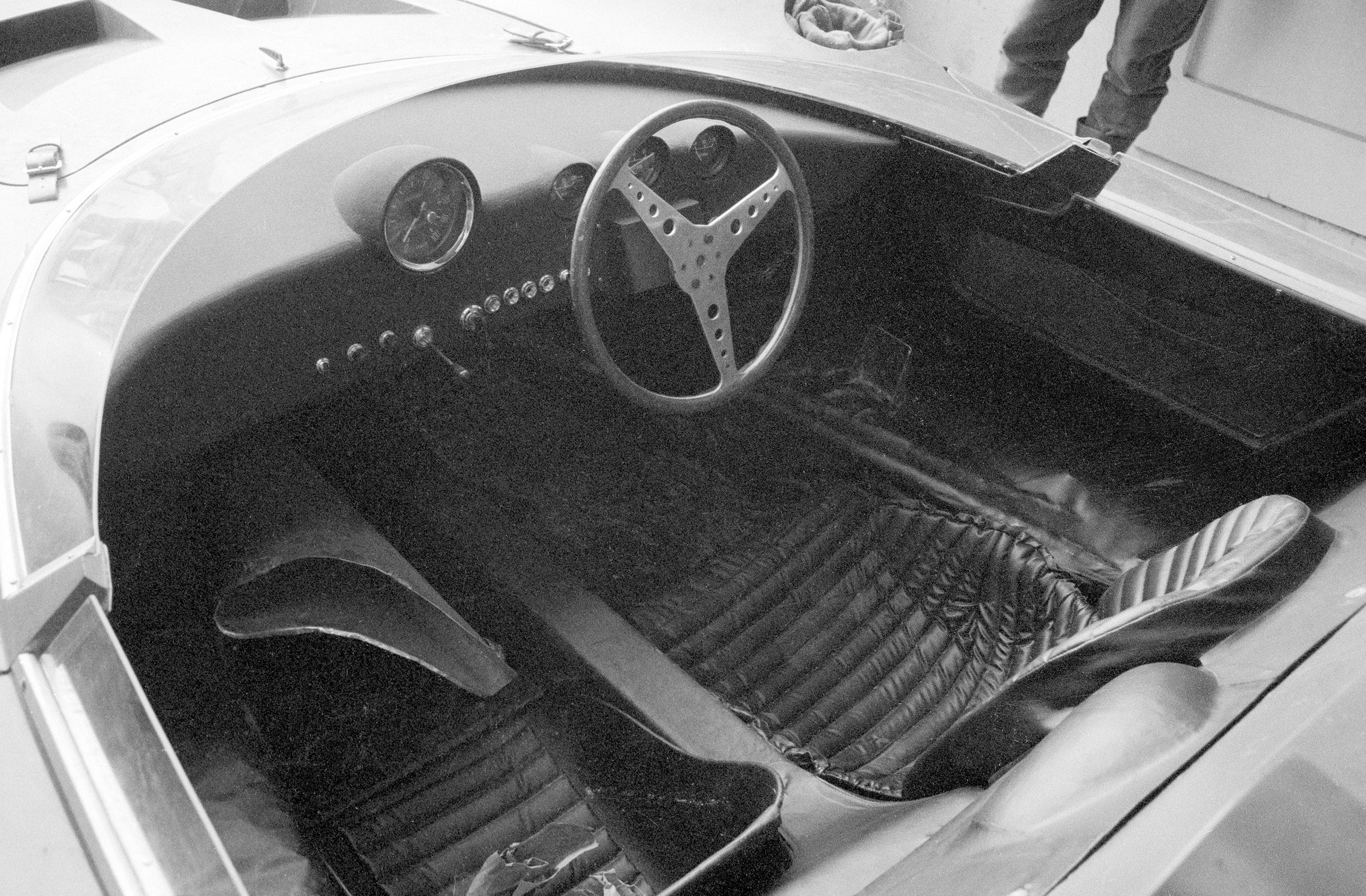 The special Lamborghini P538 sports car designed by Bizzarrini. 1966.