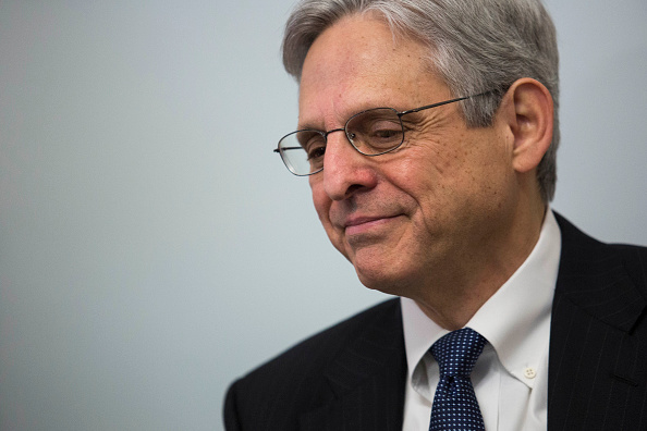 U.S. Supreme Court nominee Merrick Garland looks on during a photo opportunity before a private meeting with Sen. Kirsten Gillibrand (D-NY) in her office on Capitol Hill, March 30, 2016 in Washington, DC. Drew Angerer&mdash;Getty Images (Drew Angerer&mdash;Getty Images)