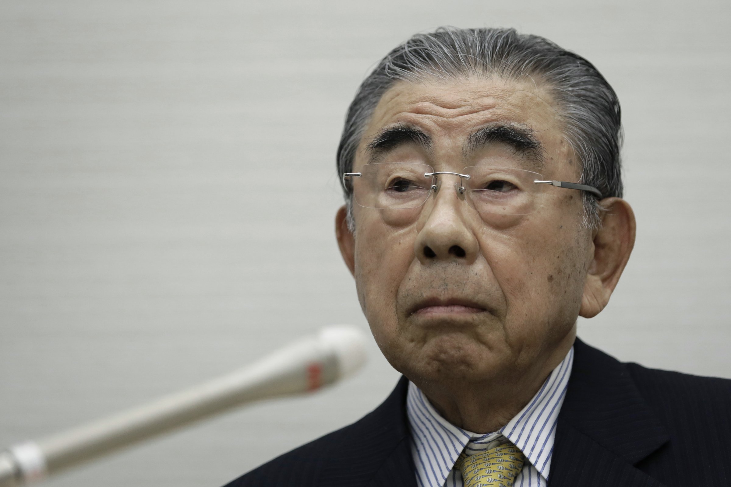 Toshifumi Suzuki, chairman and chief executive officer of Seven & I Holdings Co., pauses during a news conference in Tokyo, Japan, on Thursday, April 7, 2016.
