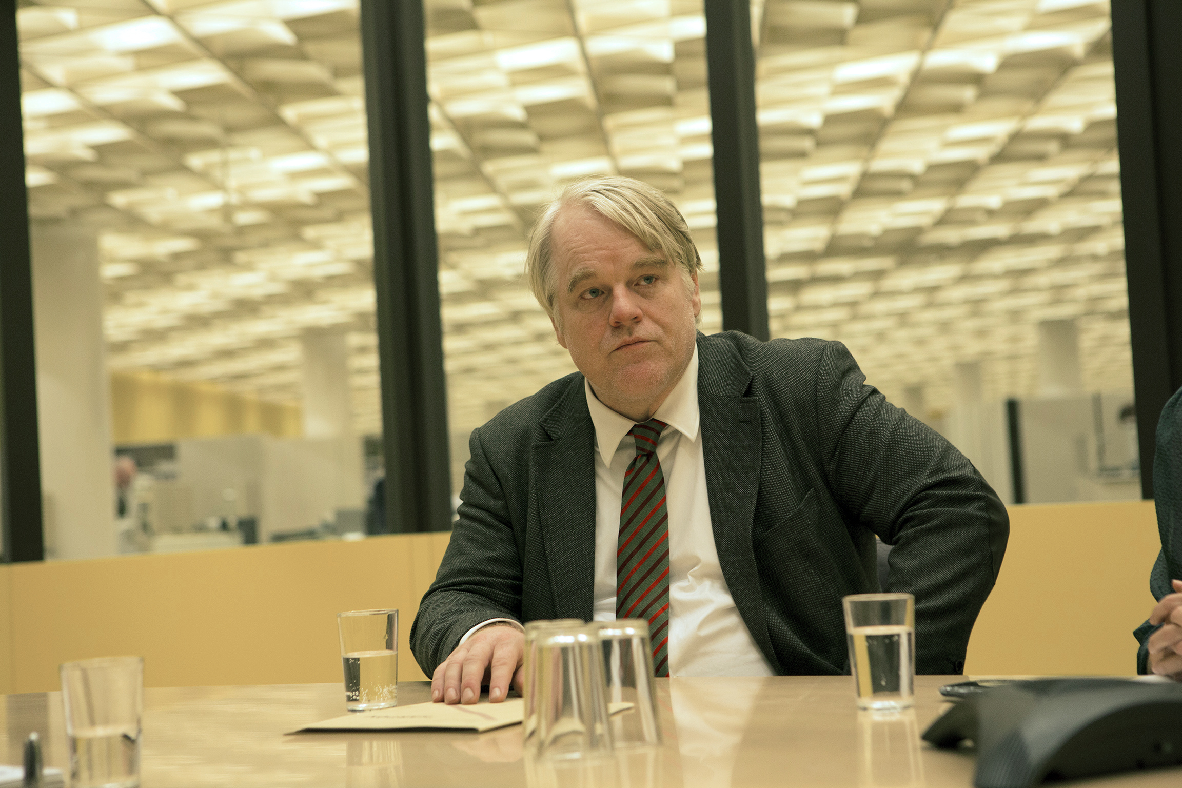 Philip Seymour Hoffman as Günther Bachmann in A Most Wanted Man, 2014.