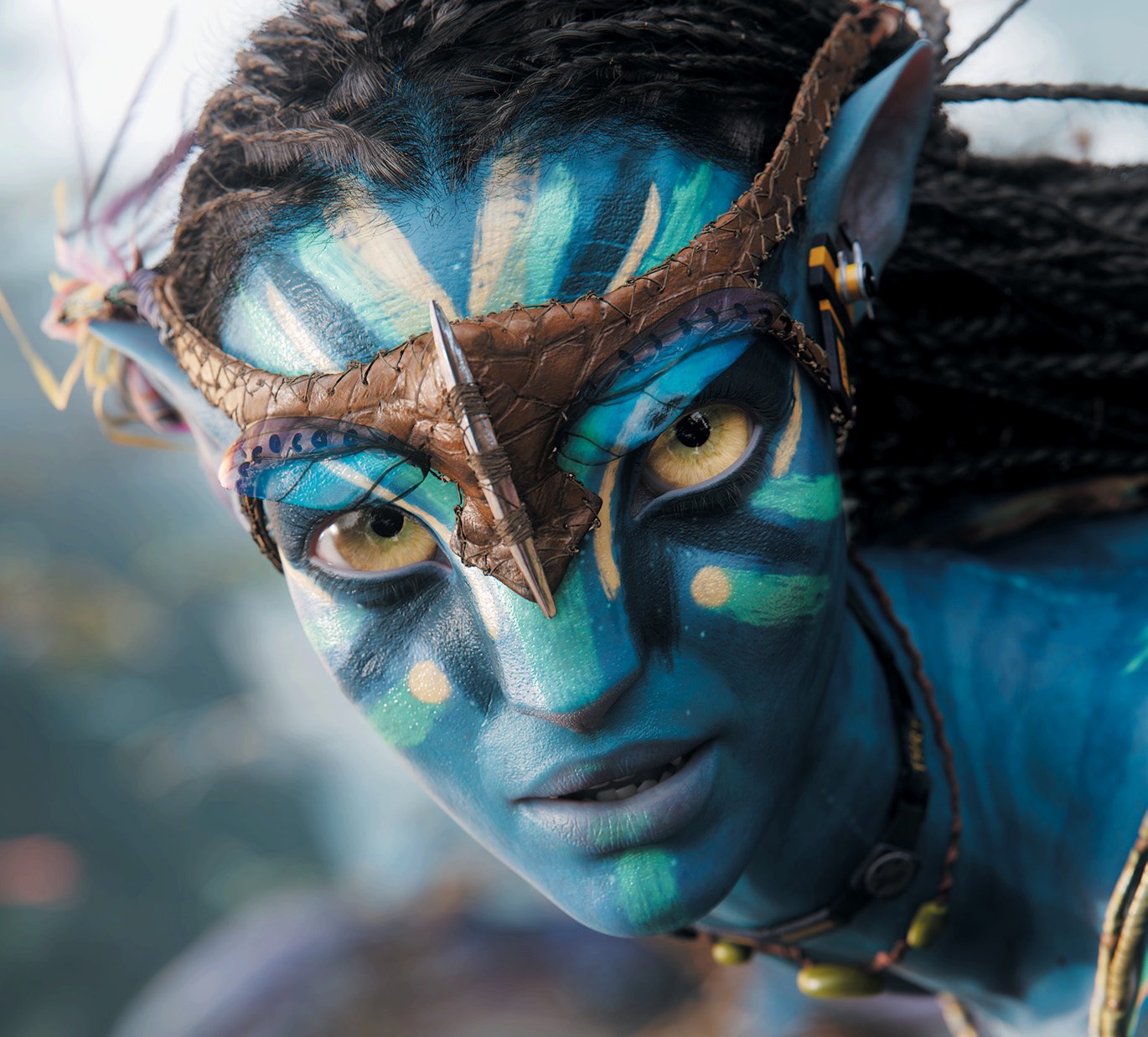 Zoe Saldana as Neytiri in "Avatar."
