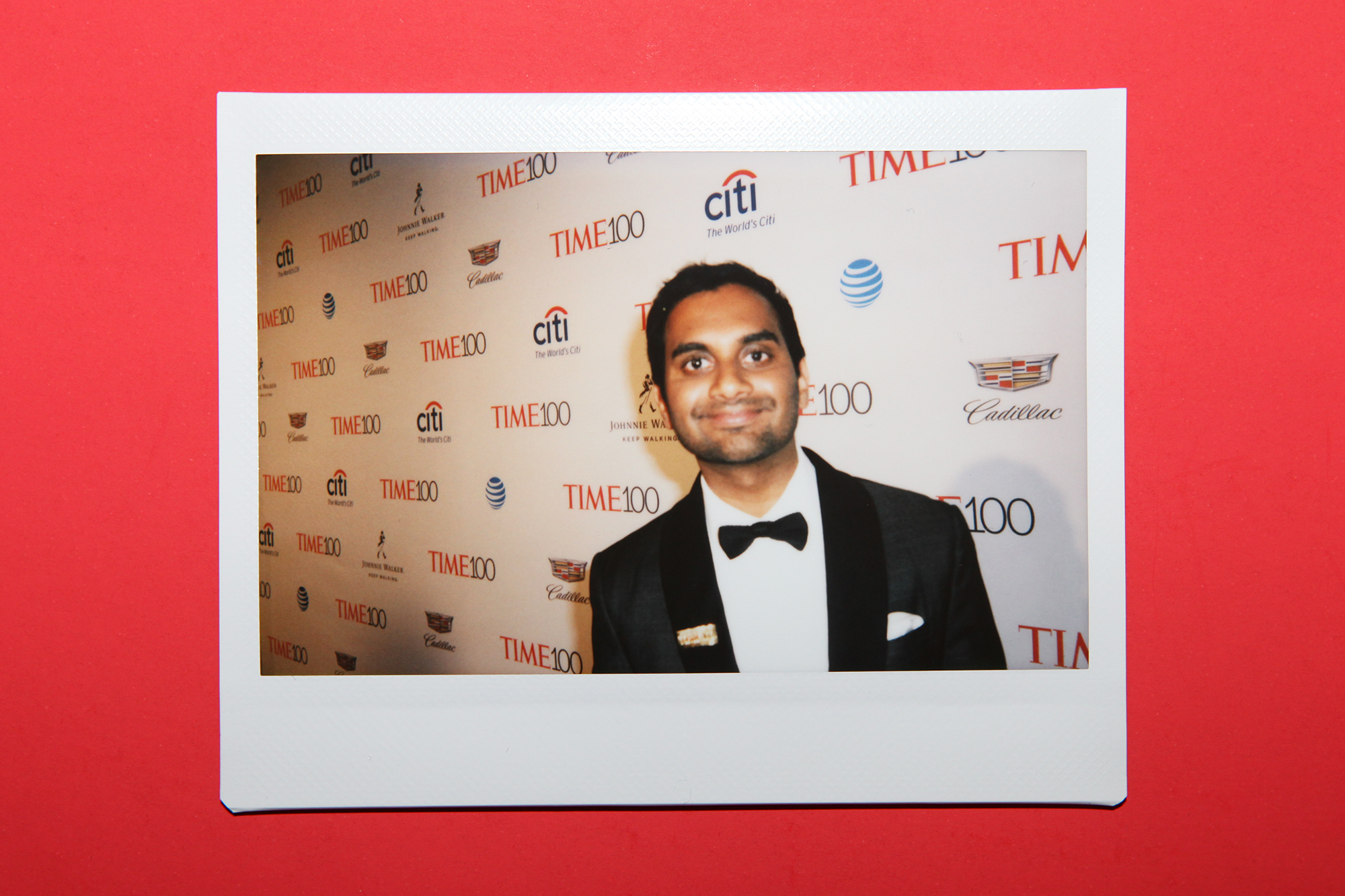 Aziz Ansari arrives at the TIME 100 Gala at the Time Warner Center on April 26, 2016 in New York City.