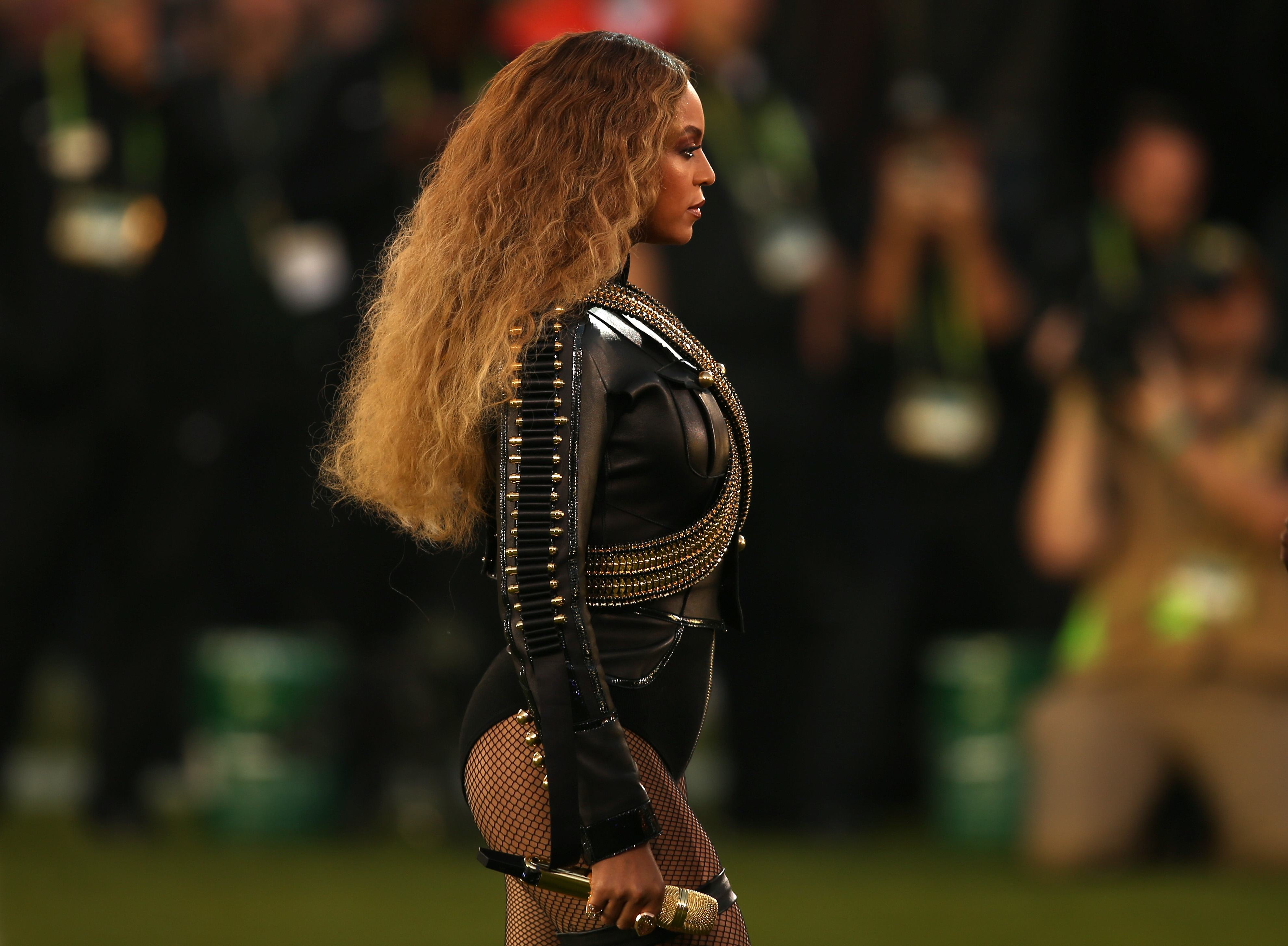 Beyonce performs onstage during the Pepsi Super Bowl 50 Halftime Show at Levi's Stadium in Santa Clara, Calif., on Feb. 7, 2016. (Matt Cowan—Getty Images)
