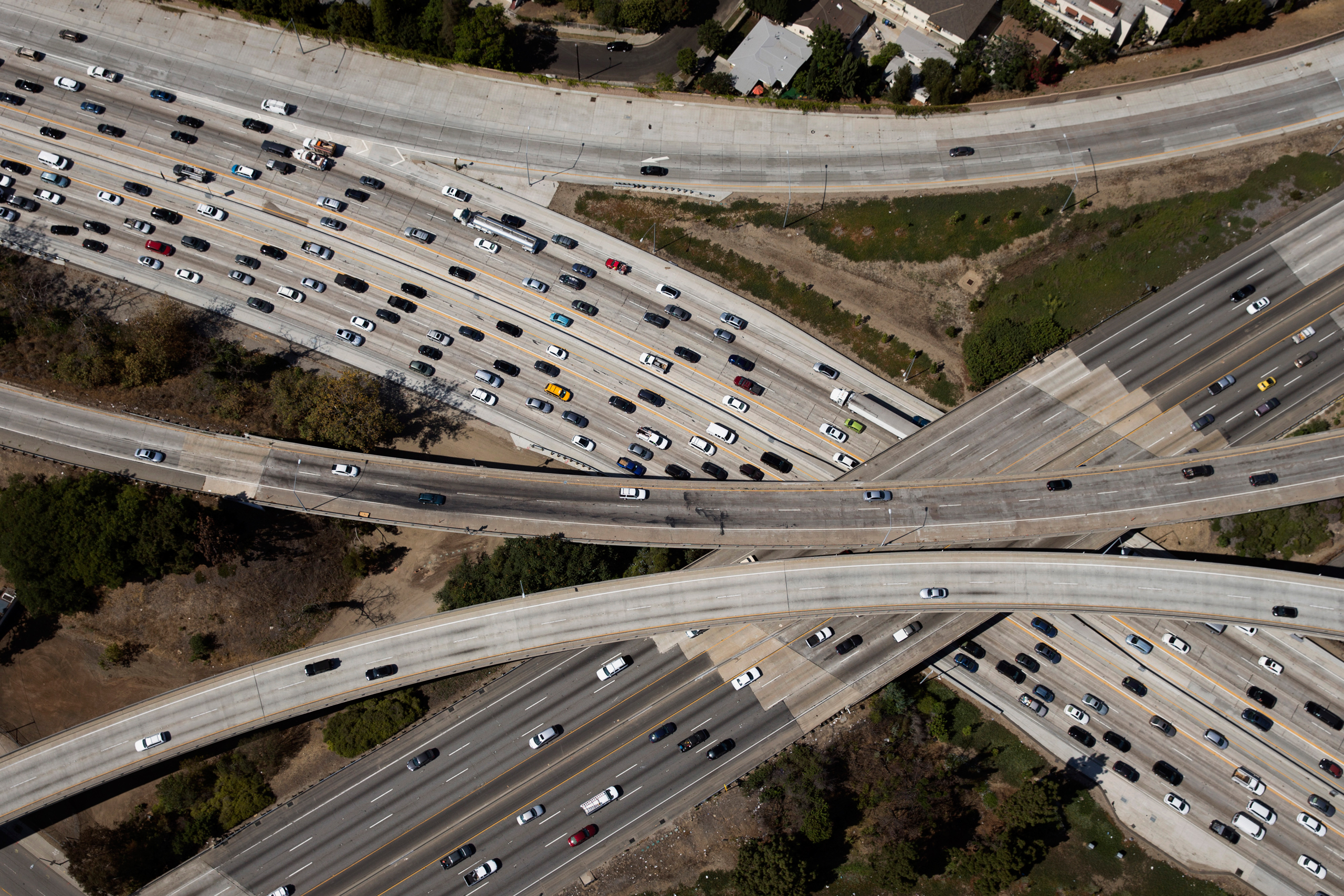 Traffic congestion from lost productivity, energy use and wear on vehicles costs $160 billion annually (Patrick T. Fallon—Bloomberg/Getty Images)