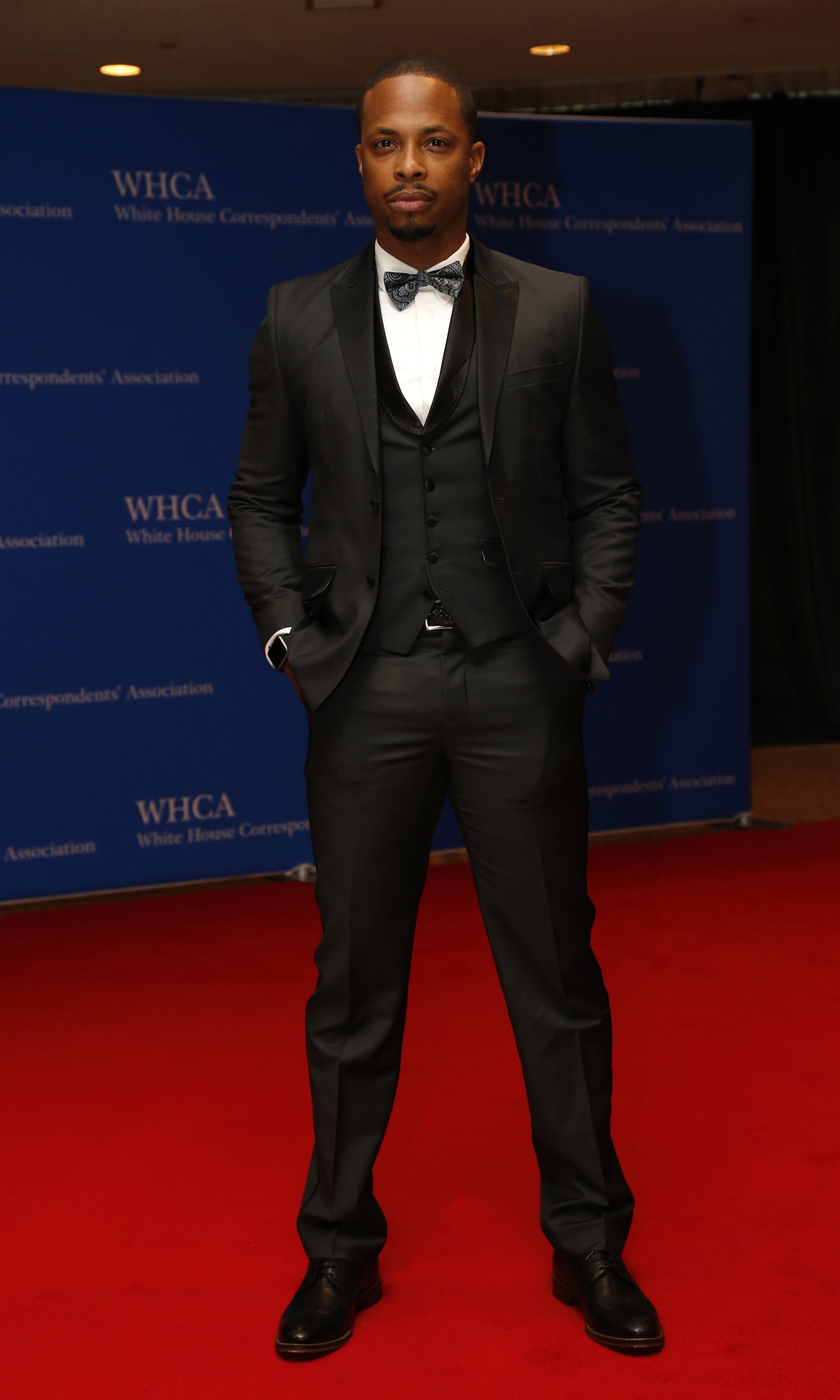 Actor Cornelius Smith Jr. attends the White House Correspondents' Association Dinner at the Washington Hilton Hotel in Washington on April 30, 2016.