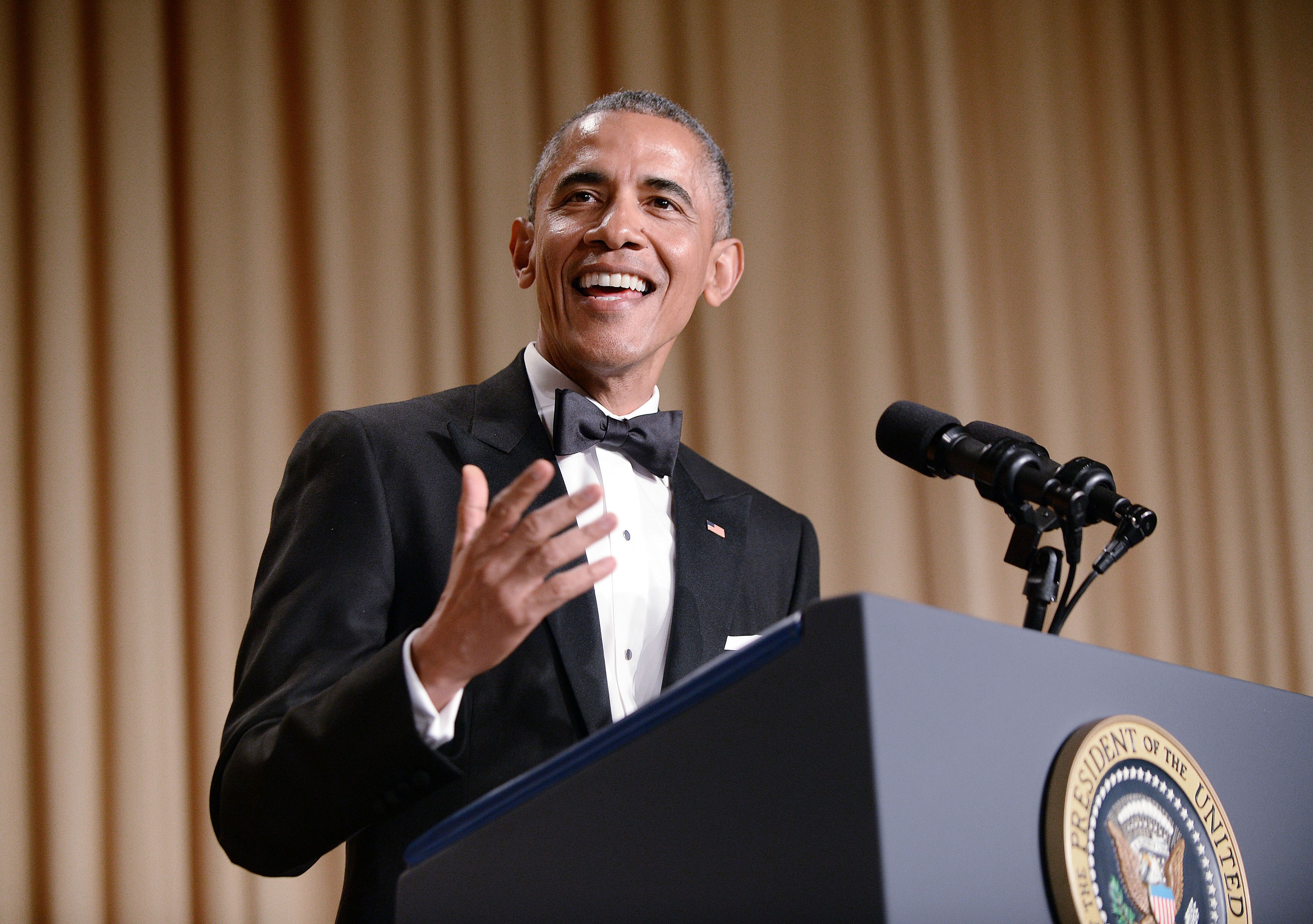Barack Obama Addresses White House Correspondents Dinner