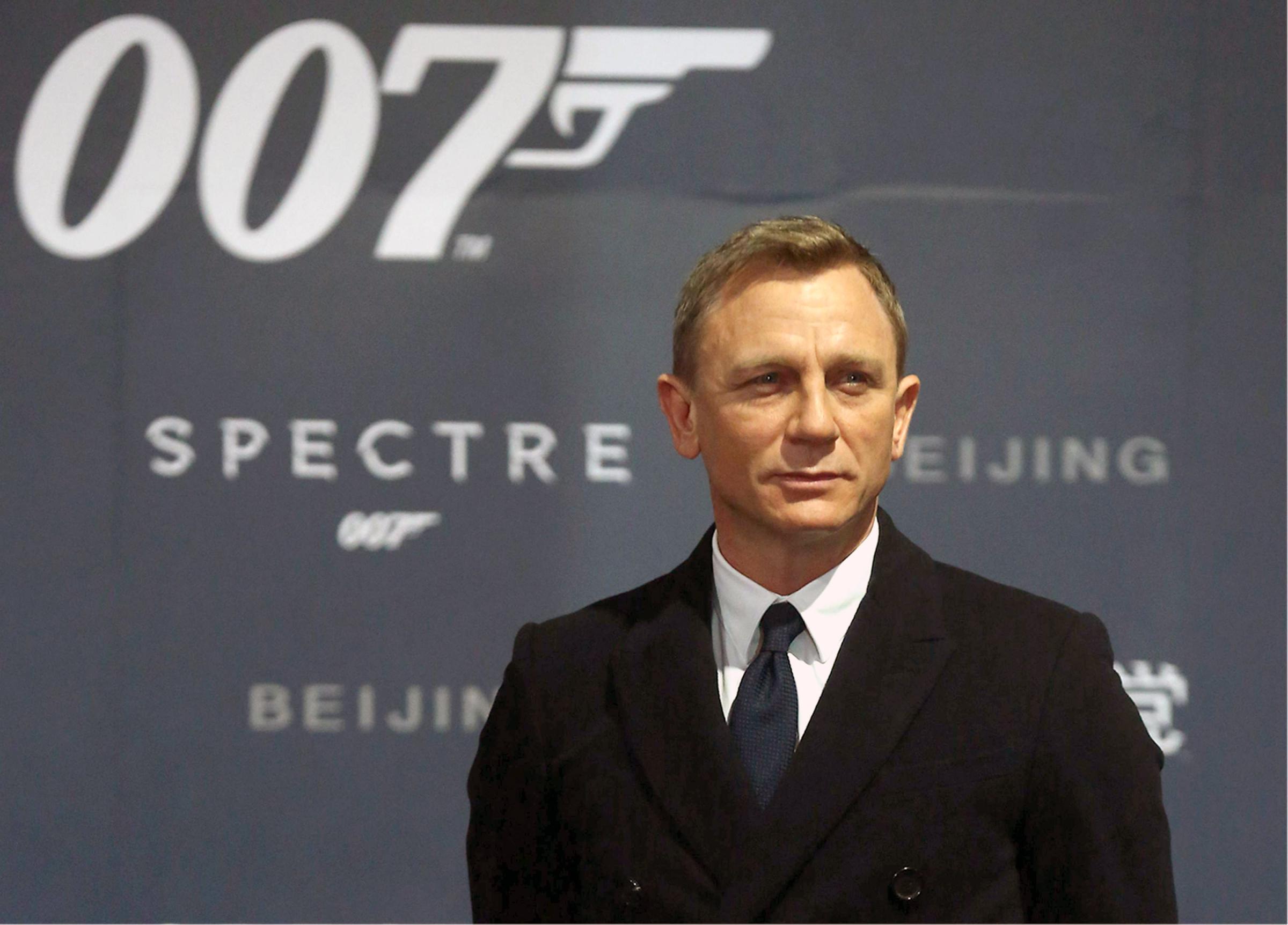 Actor Daniel Craig attends 'Spectre' premiere at The Place on November 12, 2015 in Beijing, China.