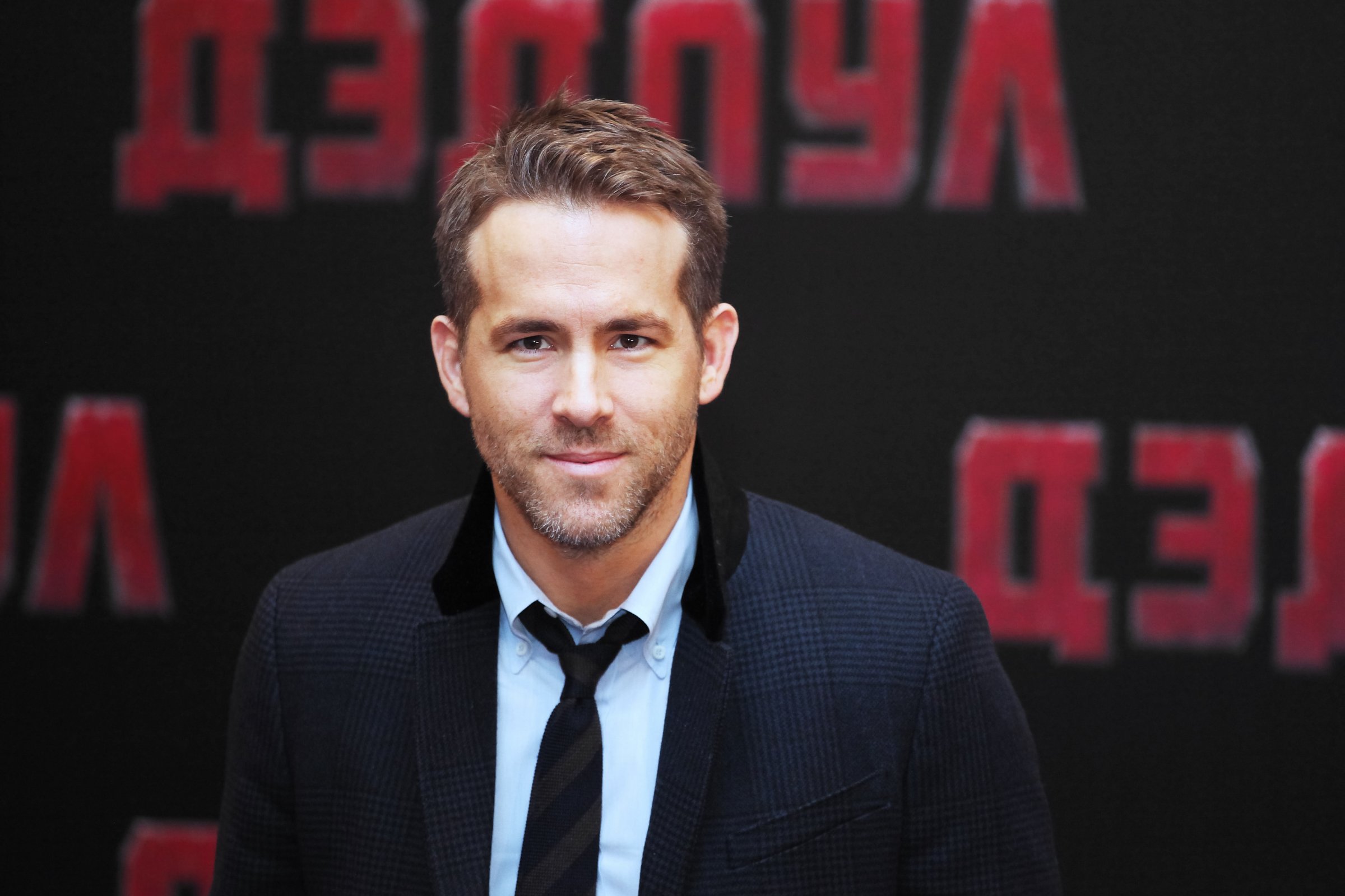 Ryan Reynolds attends a photocall for 'Deadpool' at the Ritz Carlton Hotel on January 25, 2016 in Moscow, Russia.