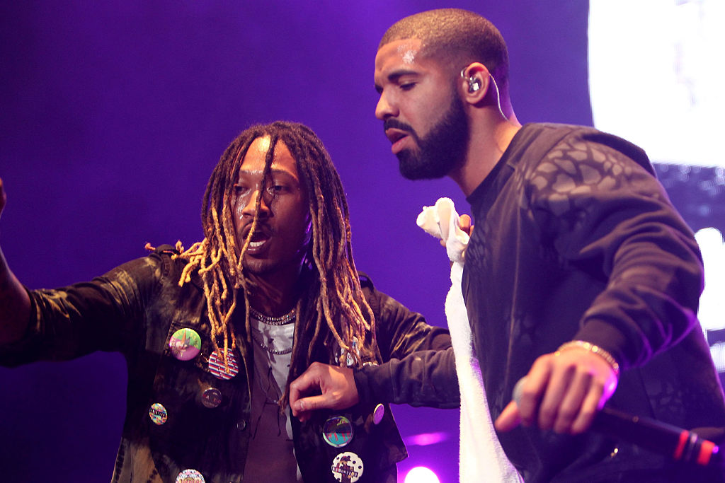 Future and Drake performed at the REAL 92.3's "The Real Show" at The Forum on Nov. 8, 2015 in Inglewood, California. (Leon Bennett&mdash;WireImage)