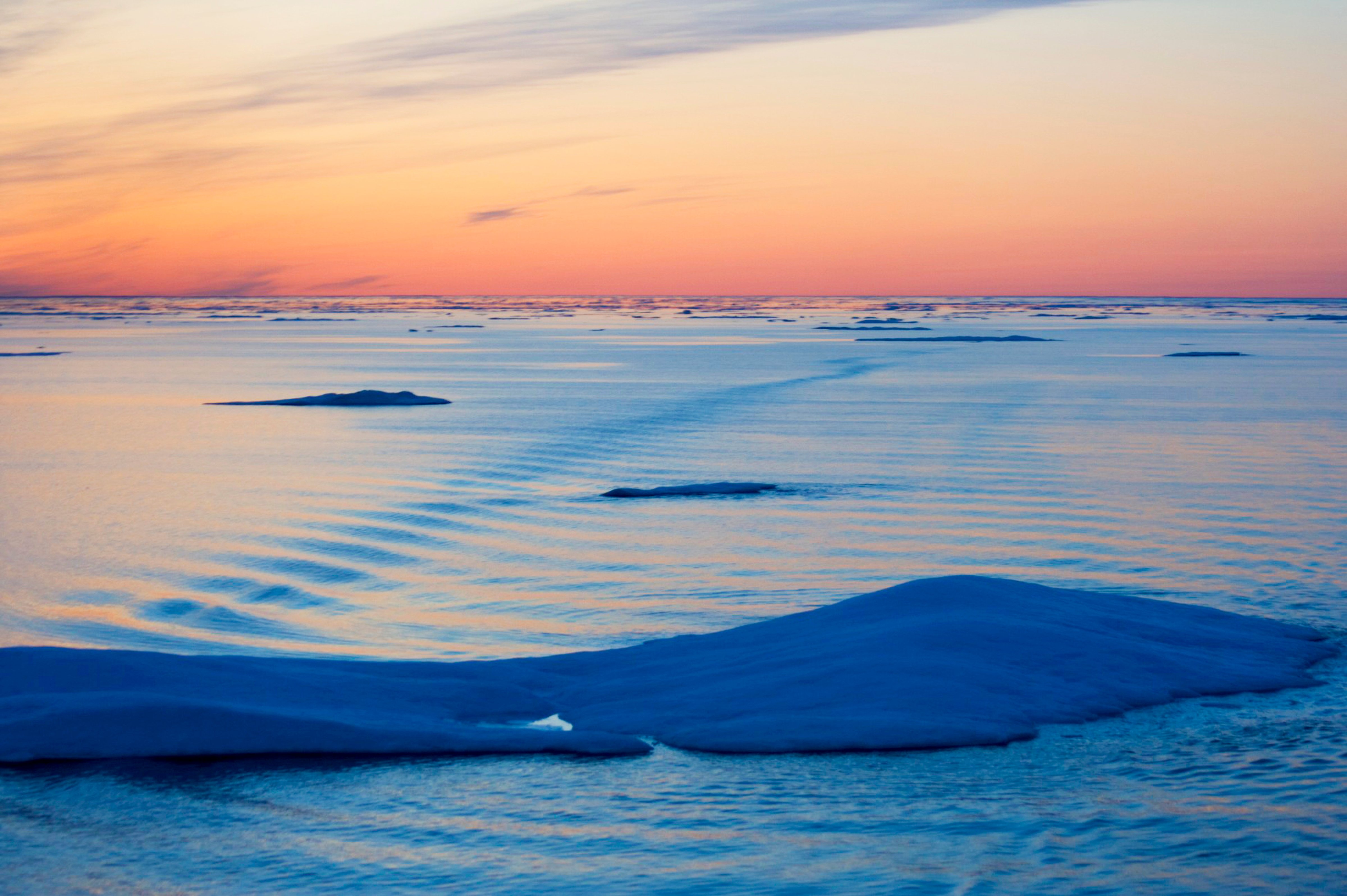 Sea Ice, Northwest Passage, Nunavut, Arctic Canada. (Education Images—UIG via Getty Images)