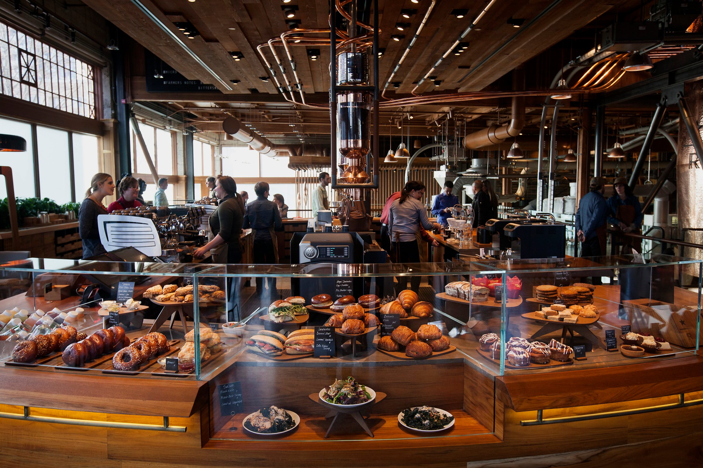 Operations Inside The Starbucks Corp. Reserve Roastery And Tasting Room
