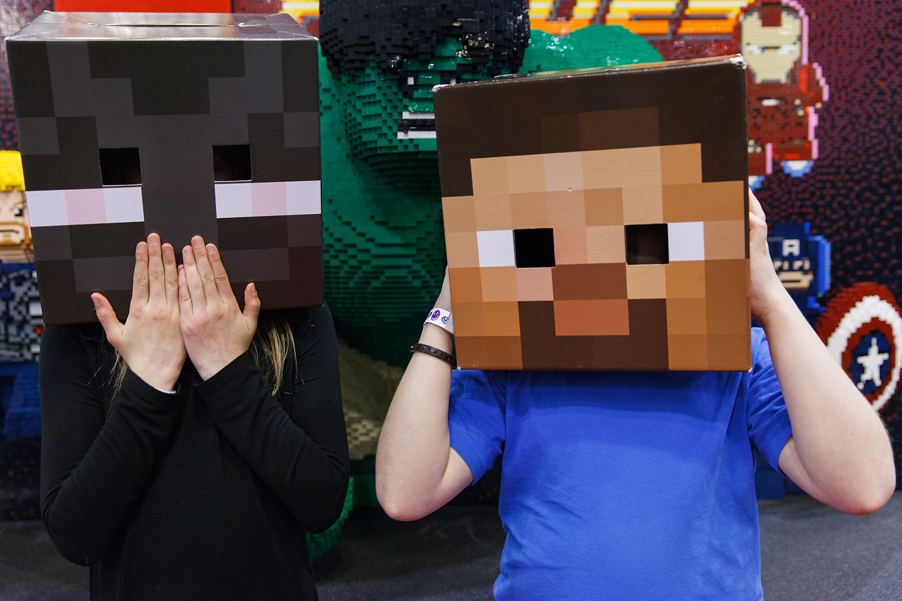 Minecraft fans during Fan Expo Vancouver 2015 at the Vancouver Convention Centre on April 3, 2015 in Vancouver, Canada. (Andrew Chin&mdash;2015 Andrew Chin)