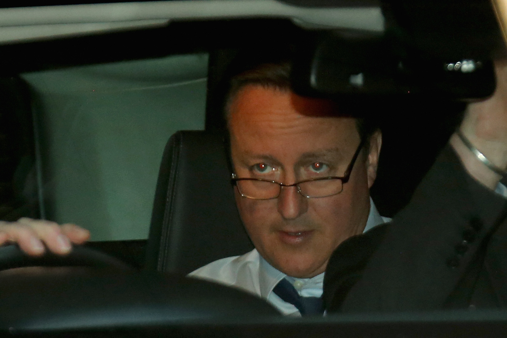 Prime Minister David Cameron, pictured leaving a Q&amp;A session on on the forthcoming European Union referendum in Birmingham on April 5, 2016 (Christopher Furlong&mdash;Getty Images)