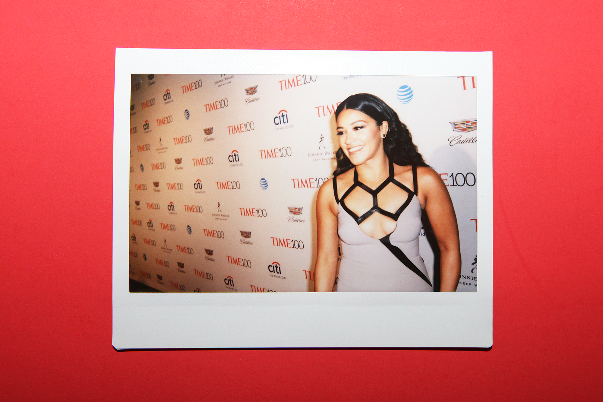 Gina Rodriguez arrives at the TIME 100 Gala at the Time Warner Center on April 26, 2016 in New York City.