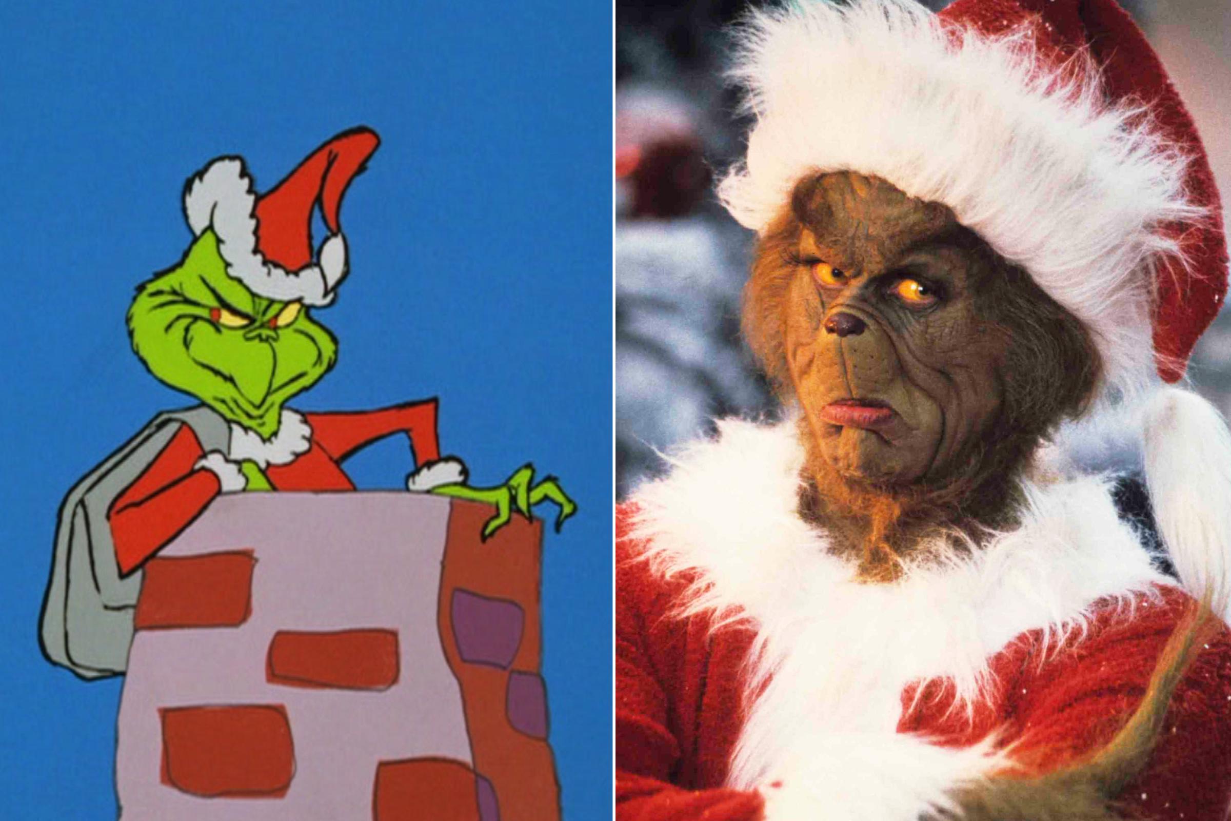 Dr. Seuss' How the Grinch Stole Christmas!, 1966 and Dr. Seuss' How the Grinch Stole Christmas, 2000.