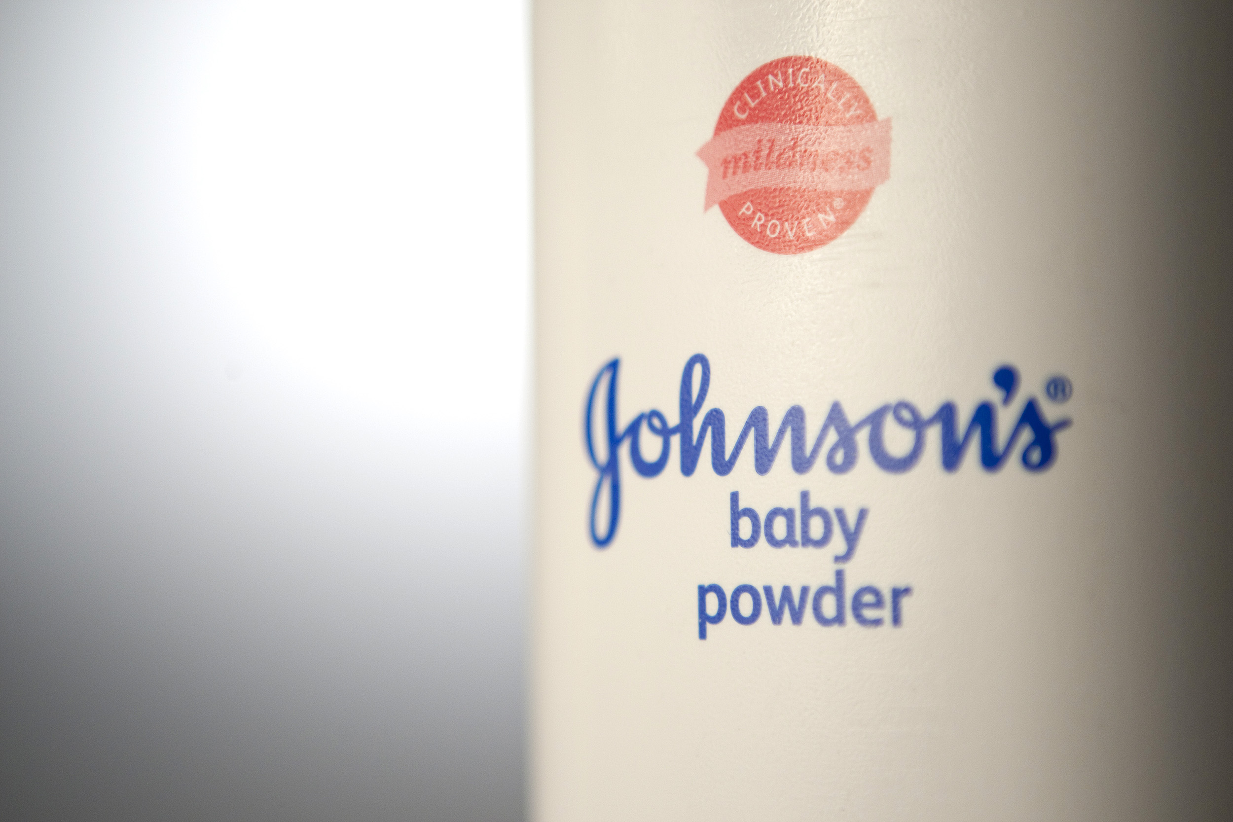 Johnson &amp; Johnson baby powder is arranged for a photograph in New York, on July 15, 2011. (Scott Eells—Bloomberg/Getty Images)