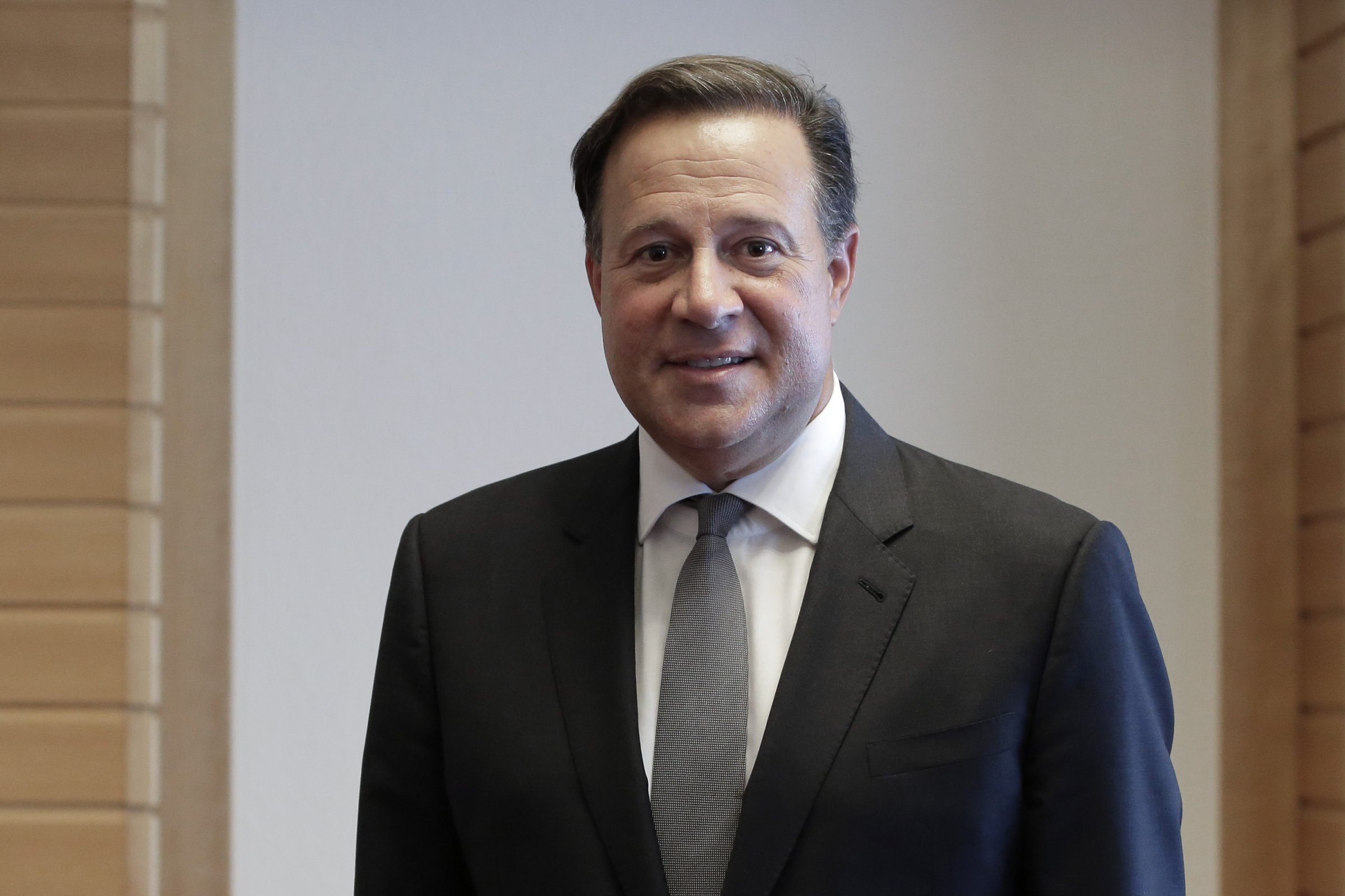 Juan Carlos Varela, Panama's president, poses for a photograph following an interview in Tokyo on April 19, 2016.