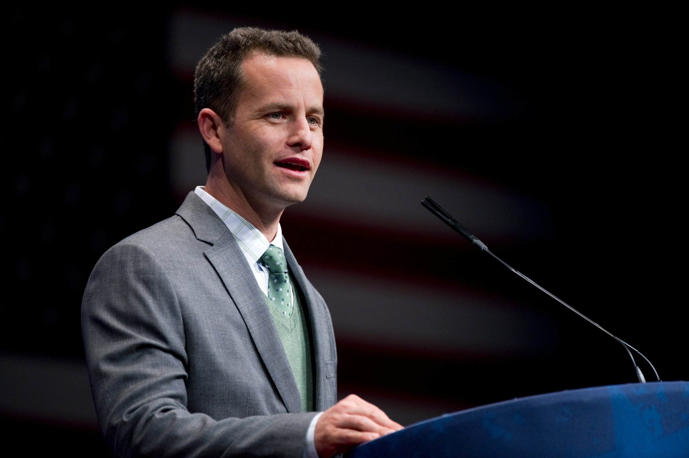 Actor Kirk Cameron speaks at the 2012 Conservative Political Action Conference in Washington, DC.
