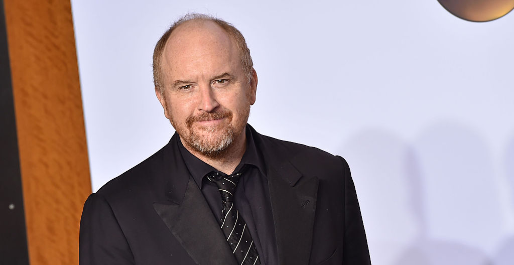 Louis C.K. poses in the press room during the 88th Annual Academy Awards at Loews Hollywood Hotel in Hollywood, Calif., Feb. 28, 2016.